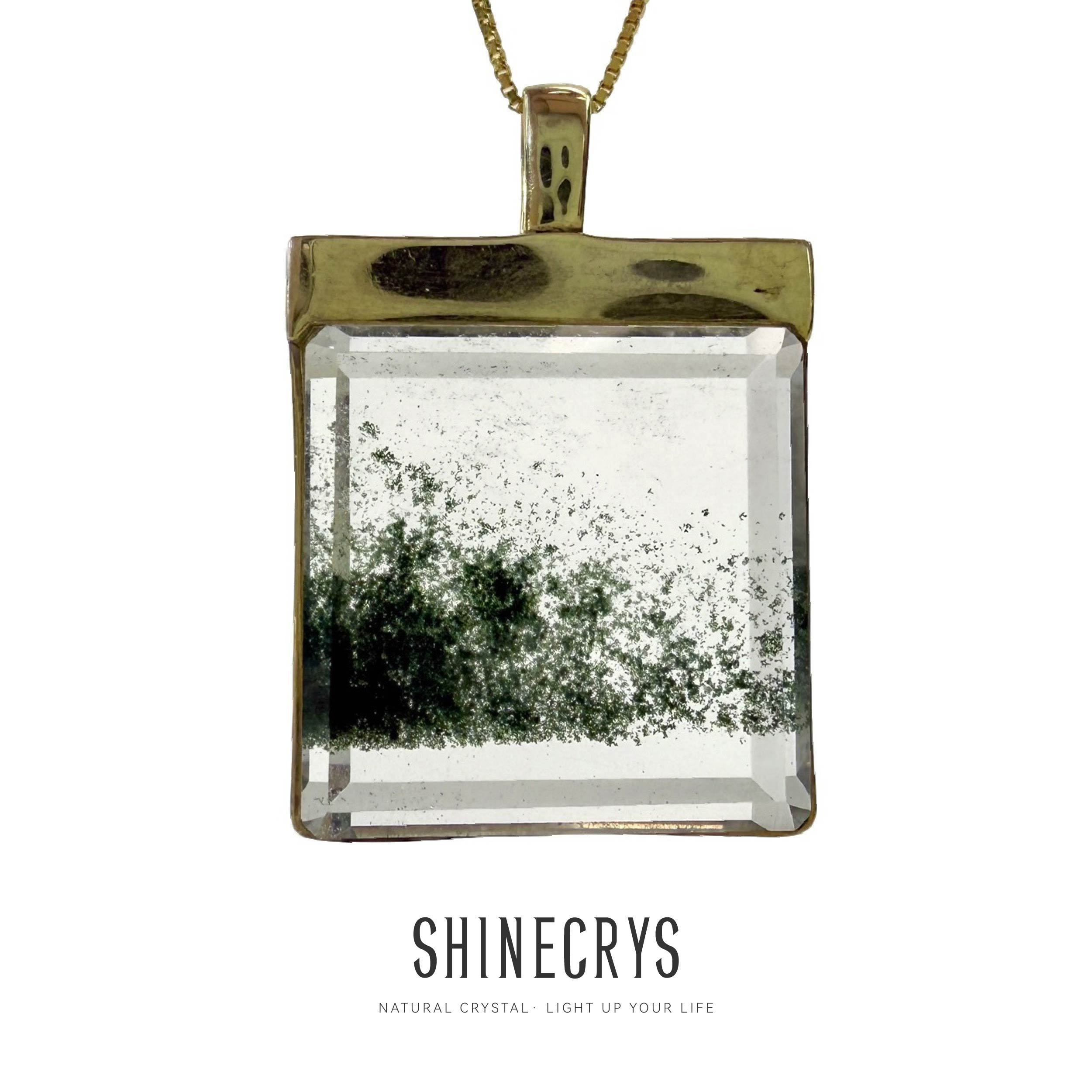 Shinecrys-phantom quartz pedant