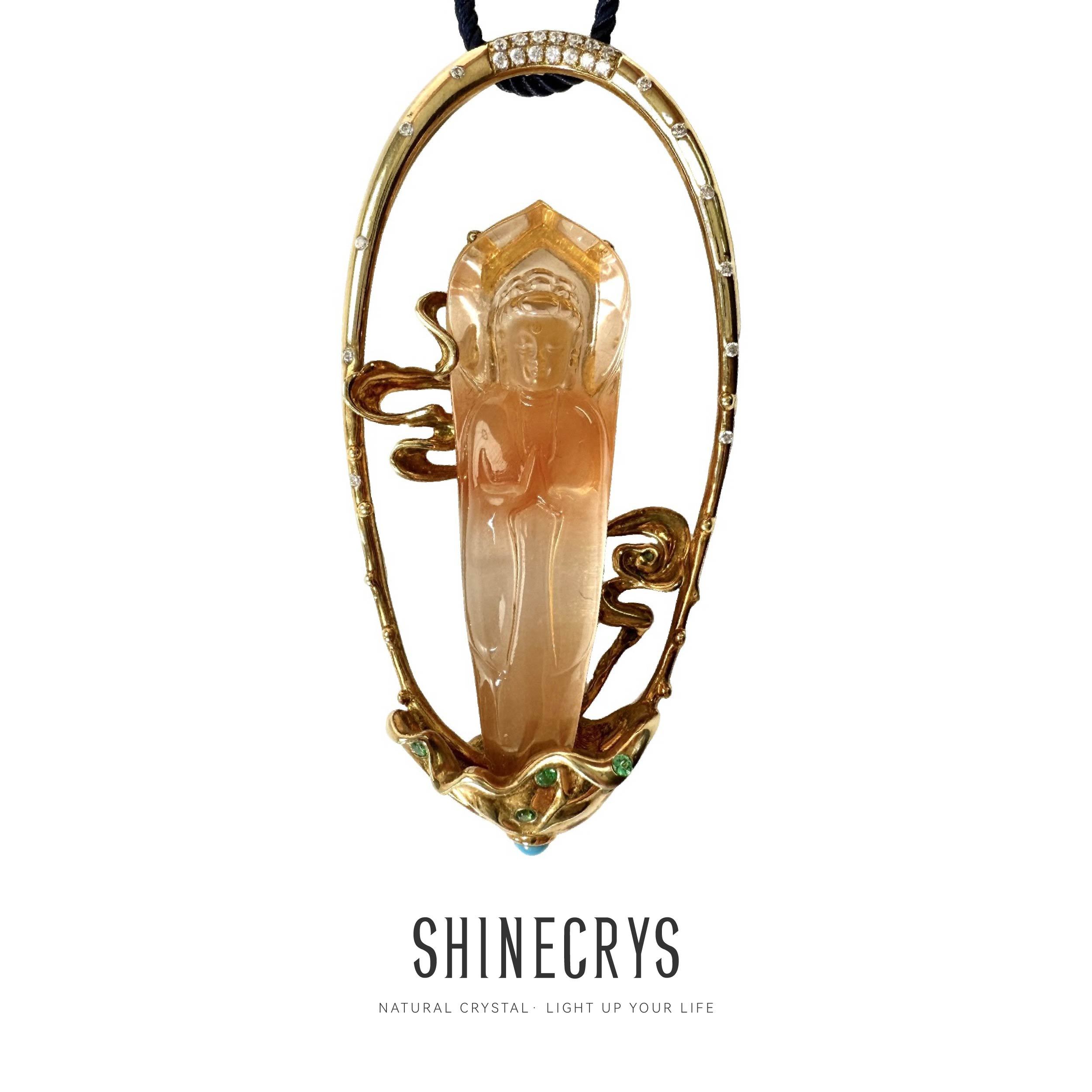 Shinecrys-red crystal pandant