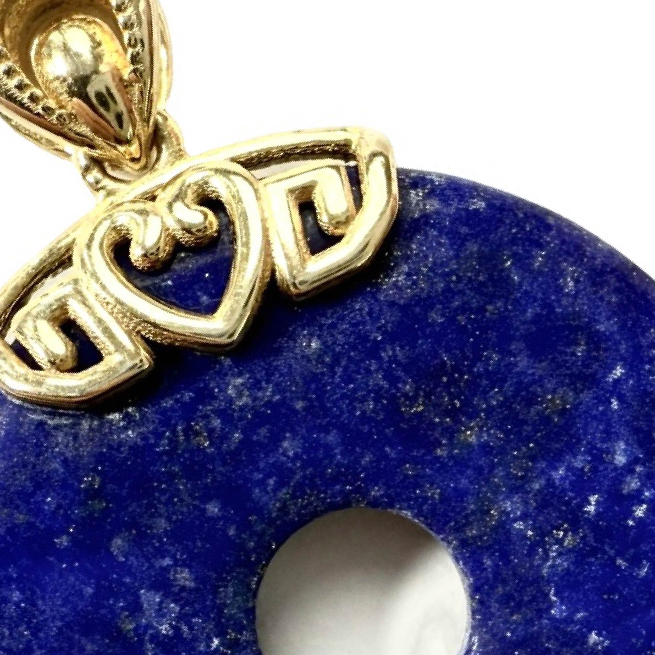 Shinecrys-Lapis lazuli pendant