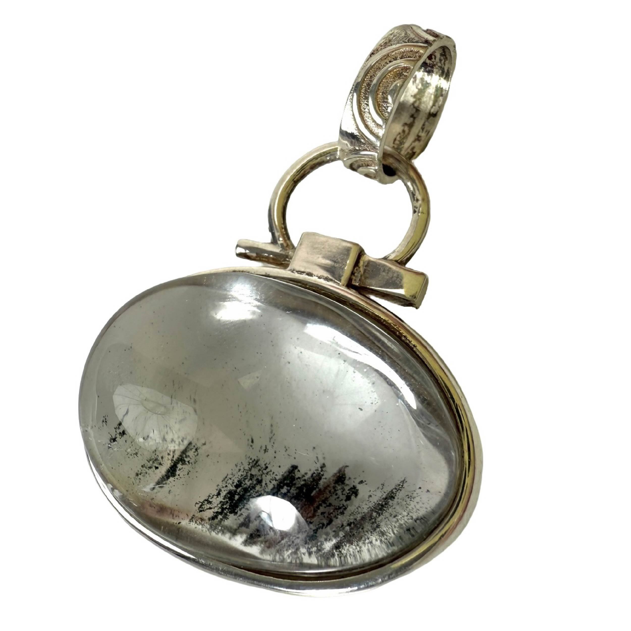 Shinecrys-green phantom quartz pedant