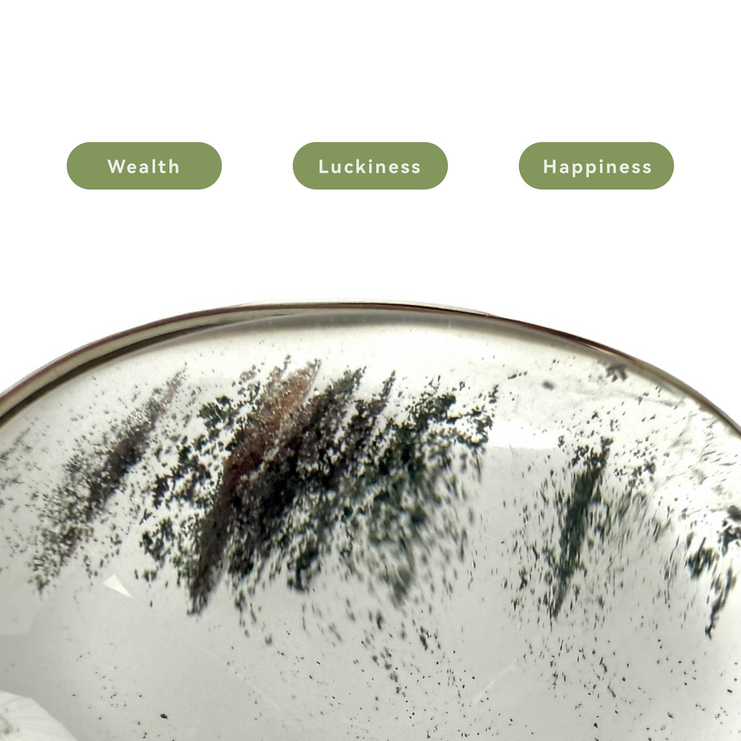 Shinecrys-green phantom quartz pedant