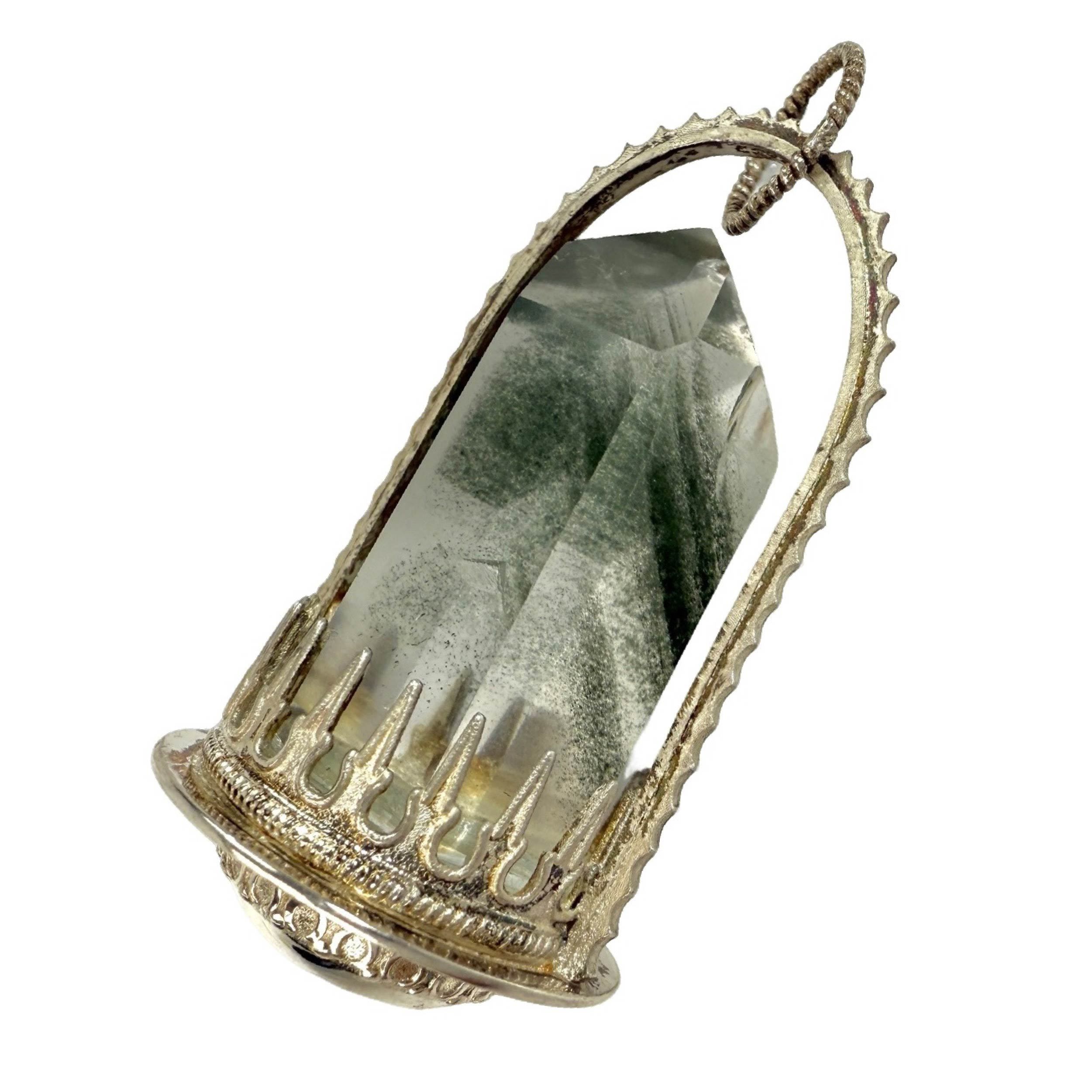 Shinecrys-green phantom quartz pedant