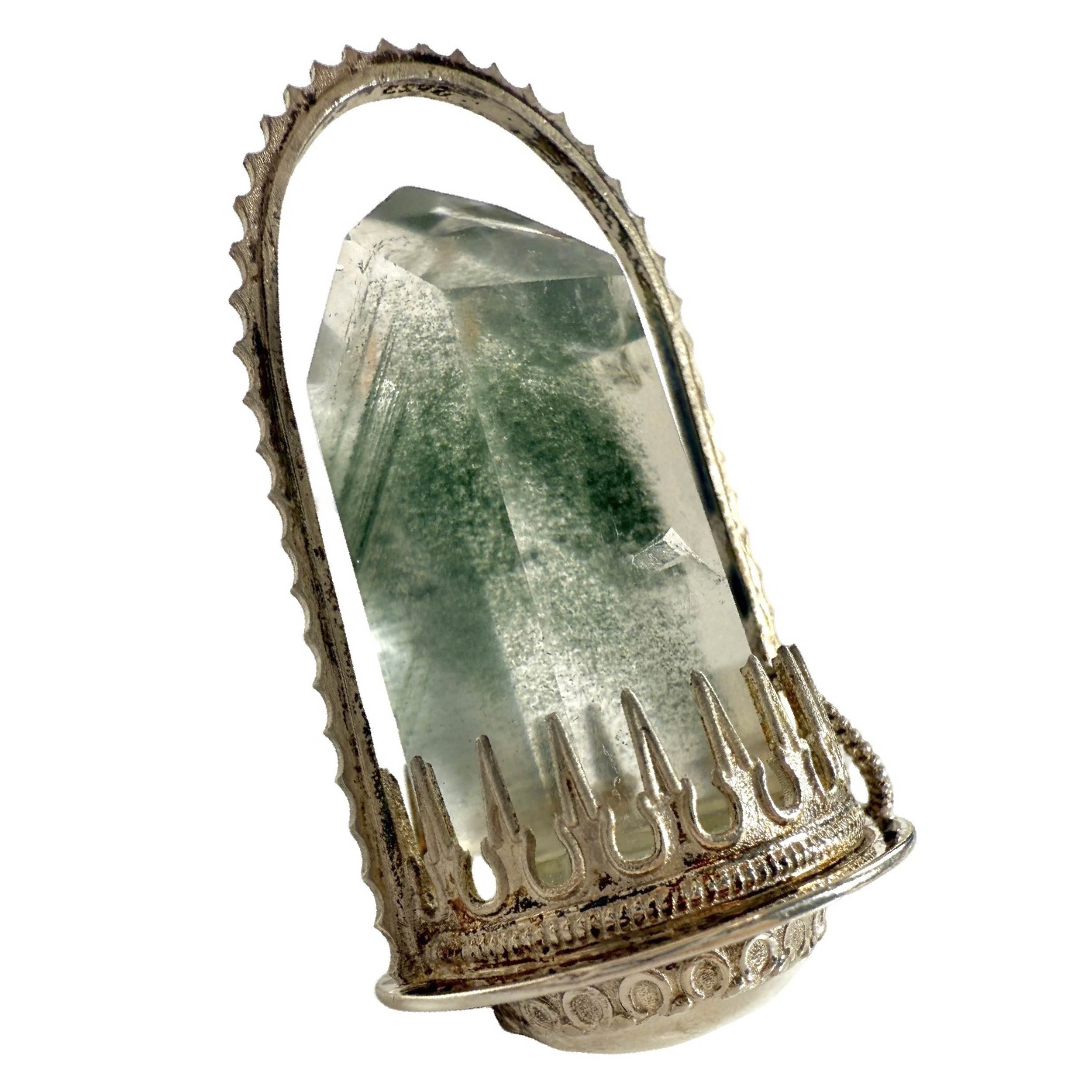 Shinecrys-green phantom quartz pedant