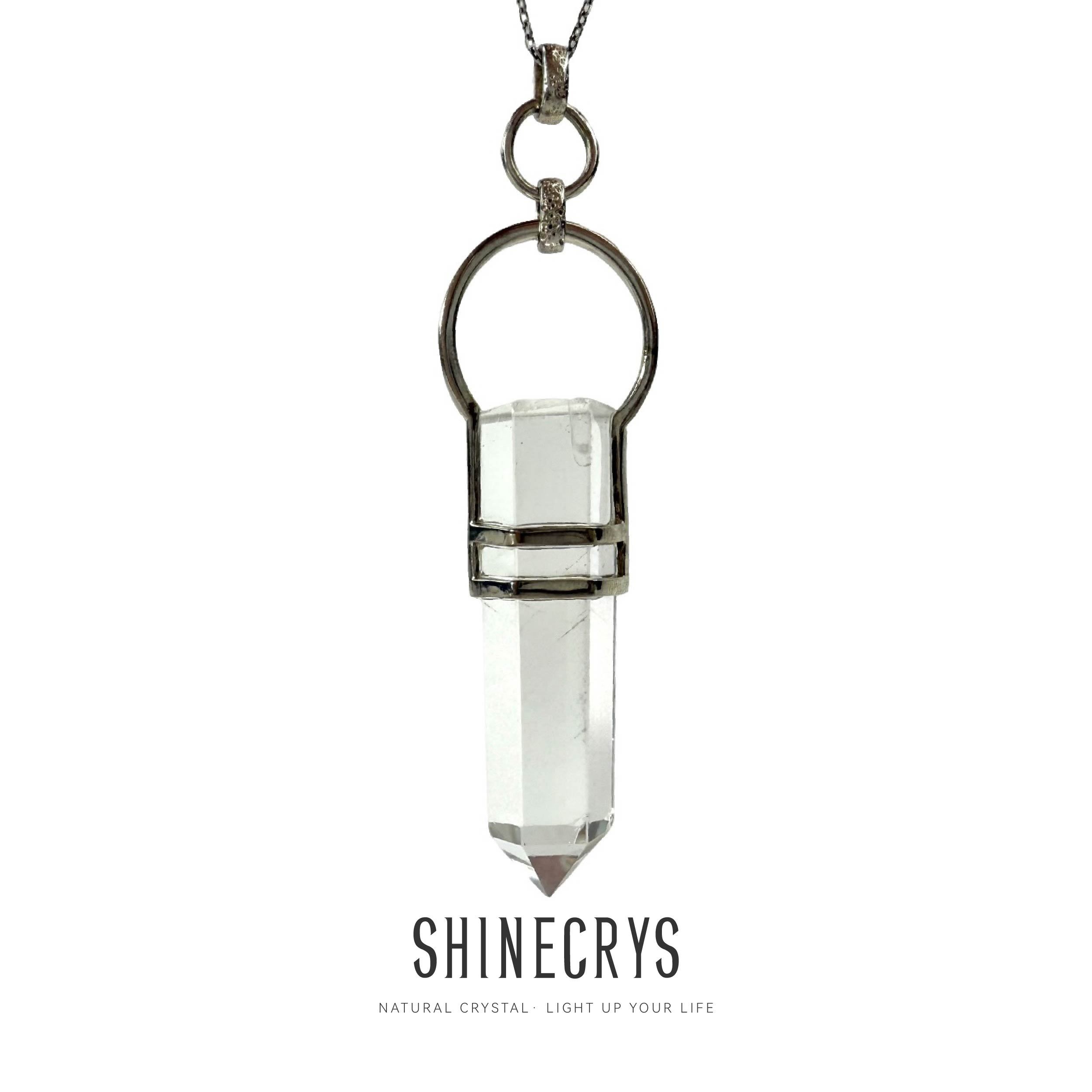 Shinecrys-clear quartz pedant