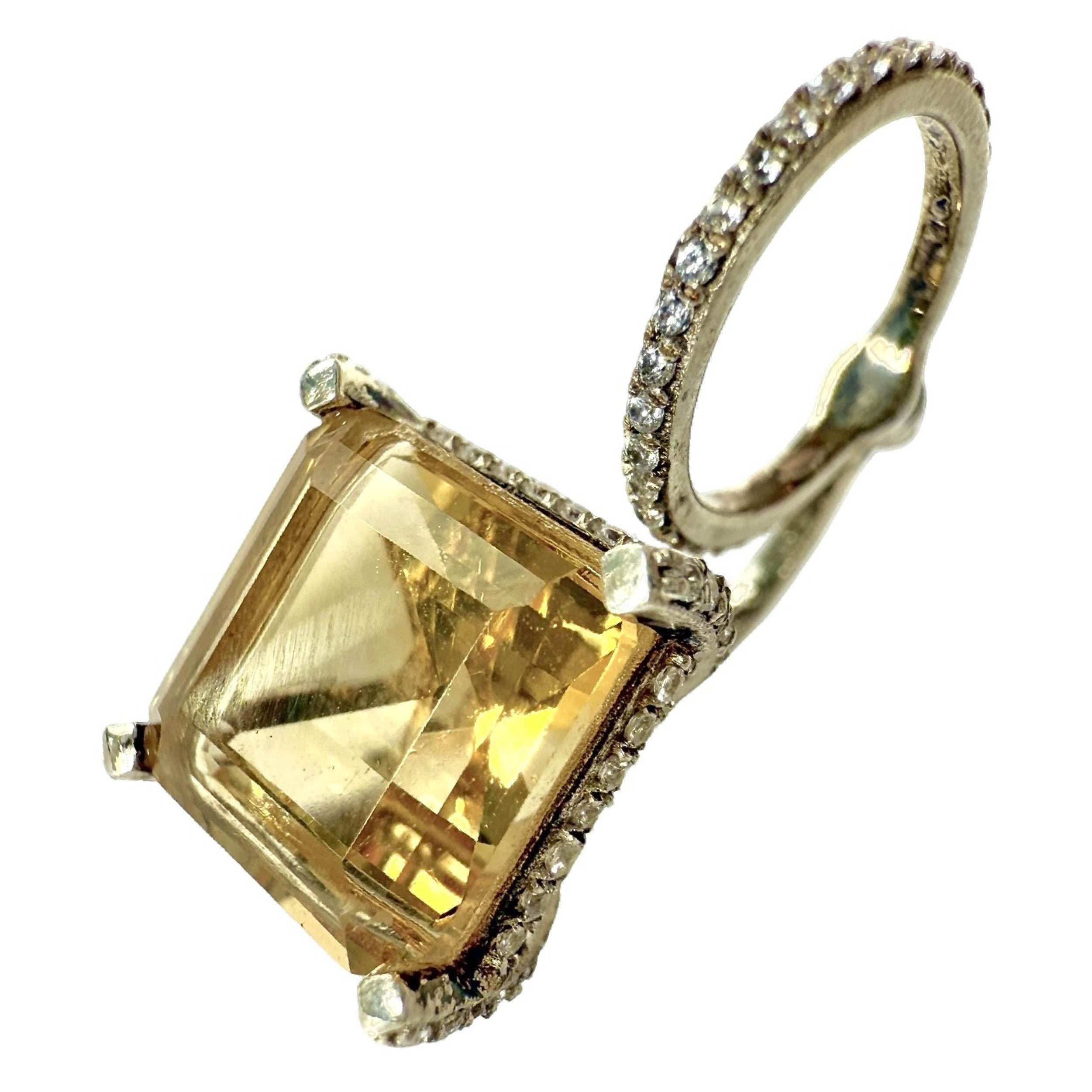 Shinecrys- citrine  pendant
