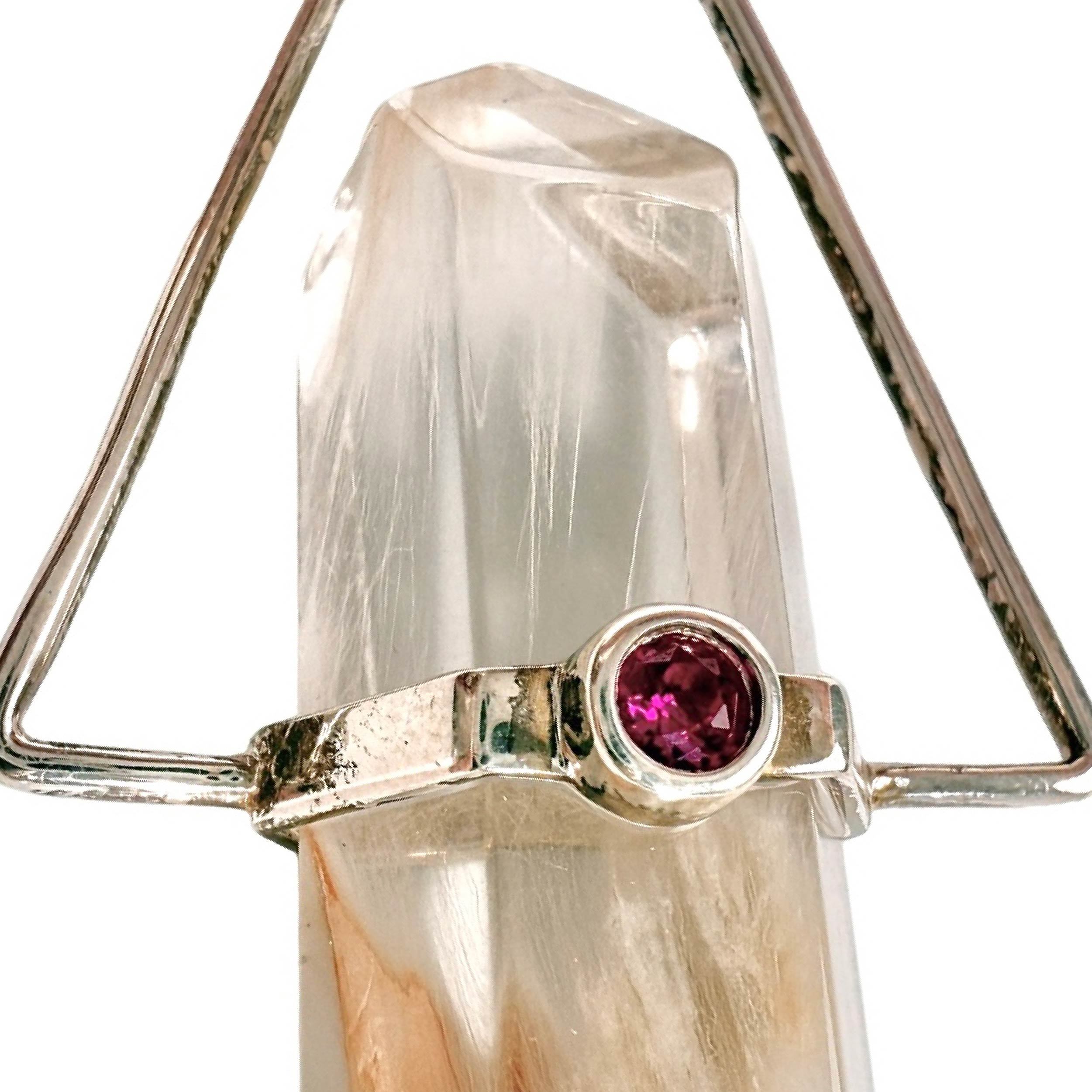 Shinecrys- rabbit hair crystal  pendant