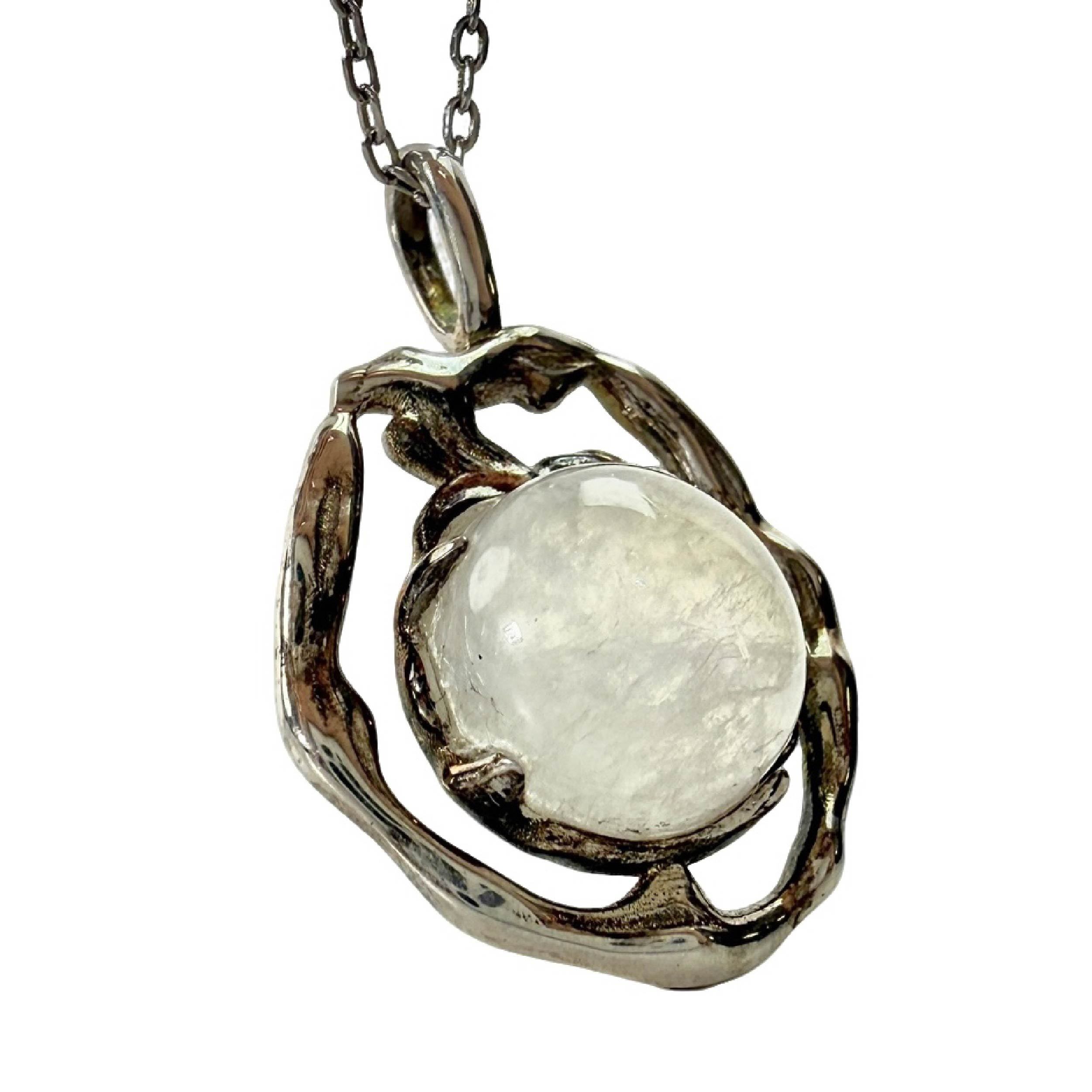 Shinecrys --  moonstone pendant