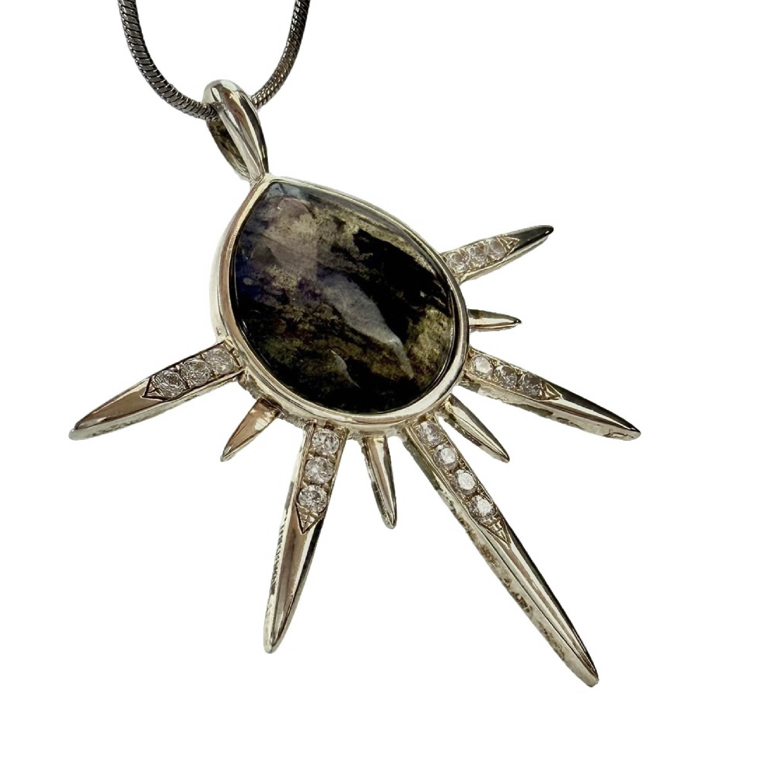 Shinecrys-  labradorite pendant