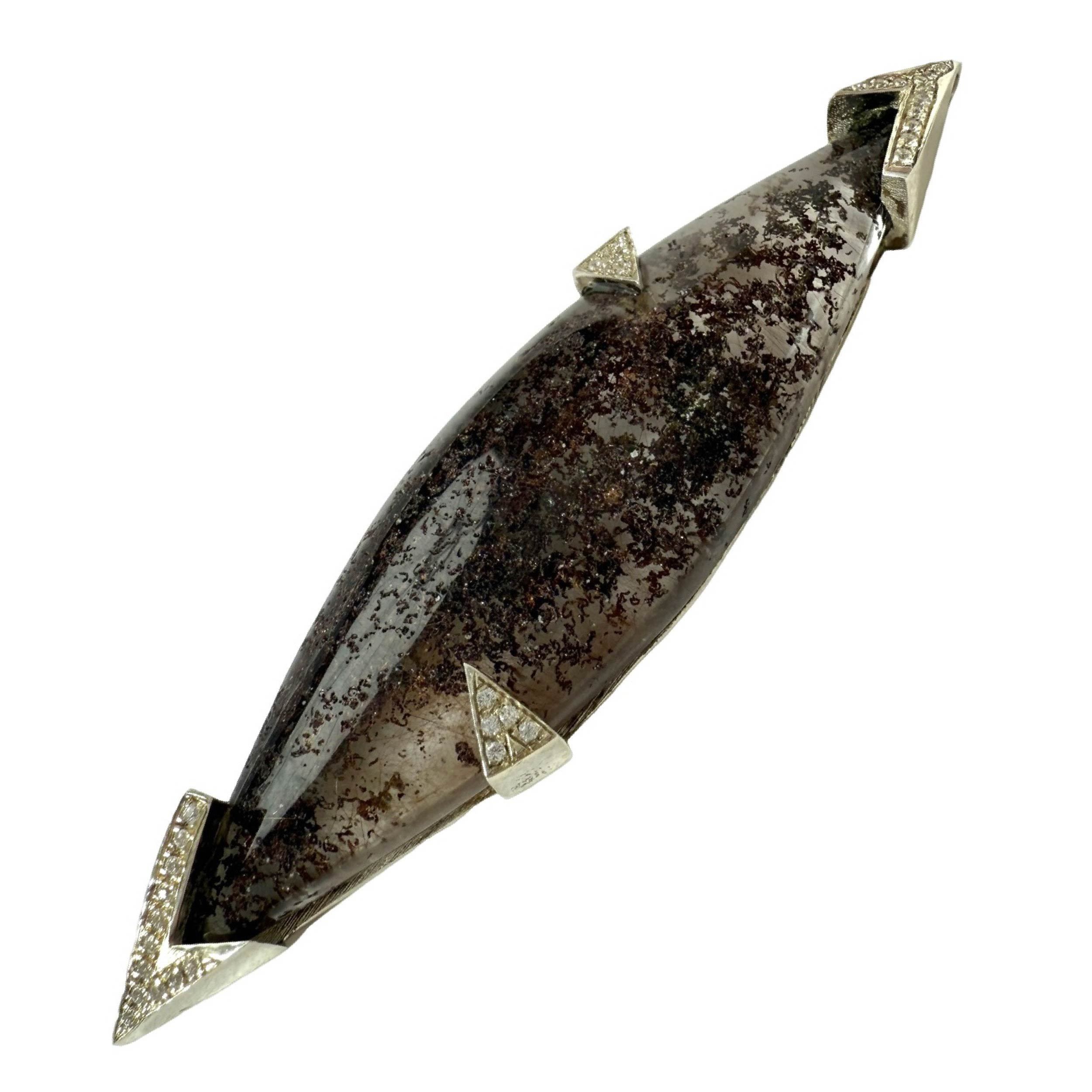 Shinecrys-phantom quartz pedant