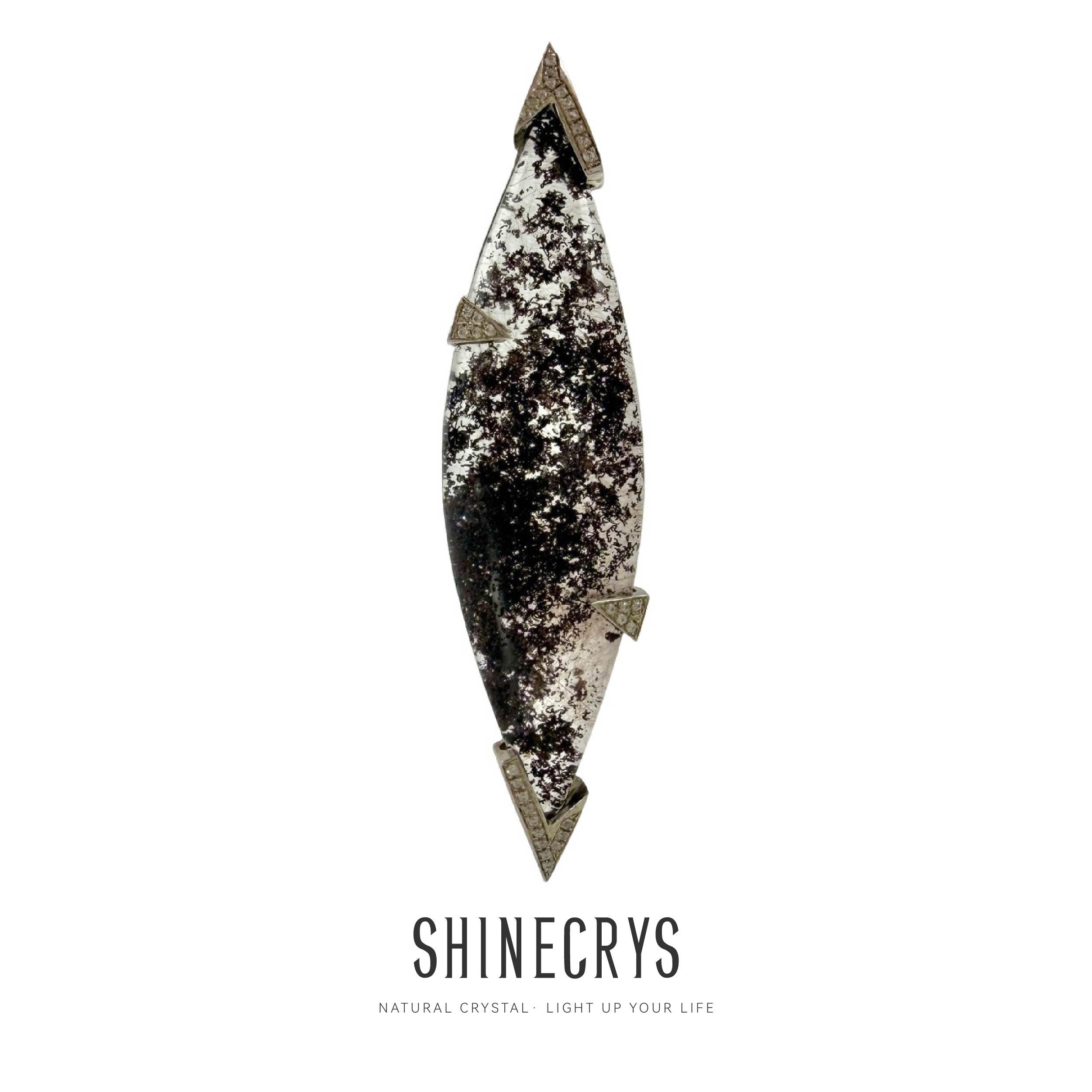 Shinecrys-phantom quartz pedant