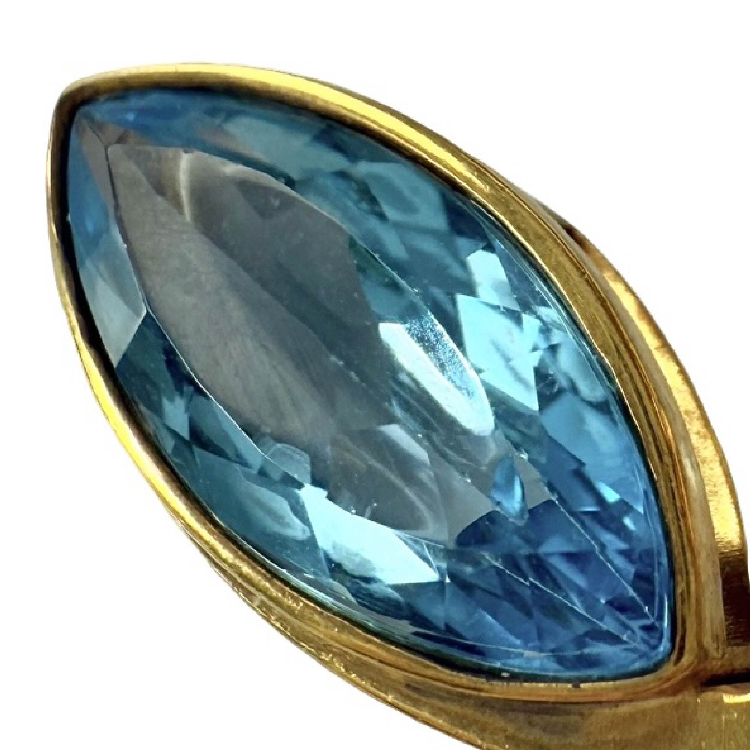 Shinecrys-blue topaz pendant