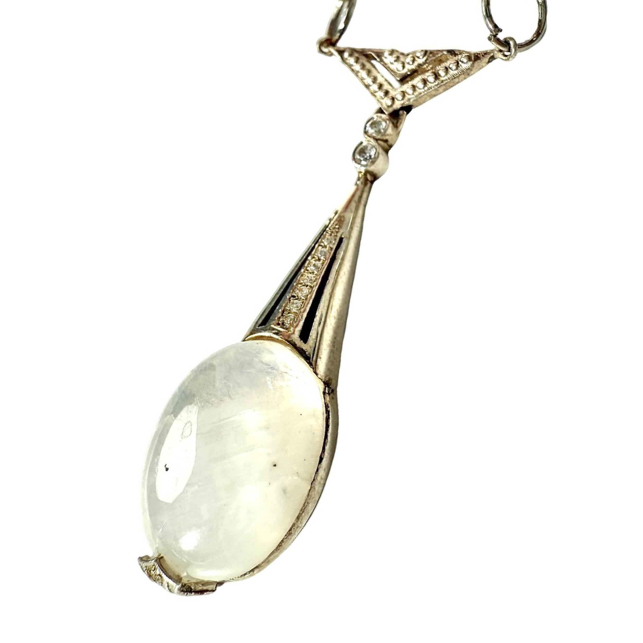 Shinecrys-moonstone pendant