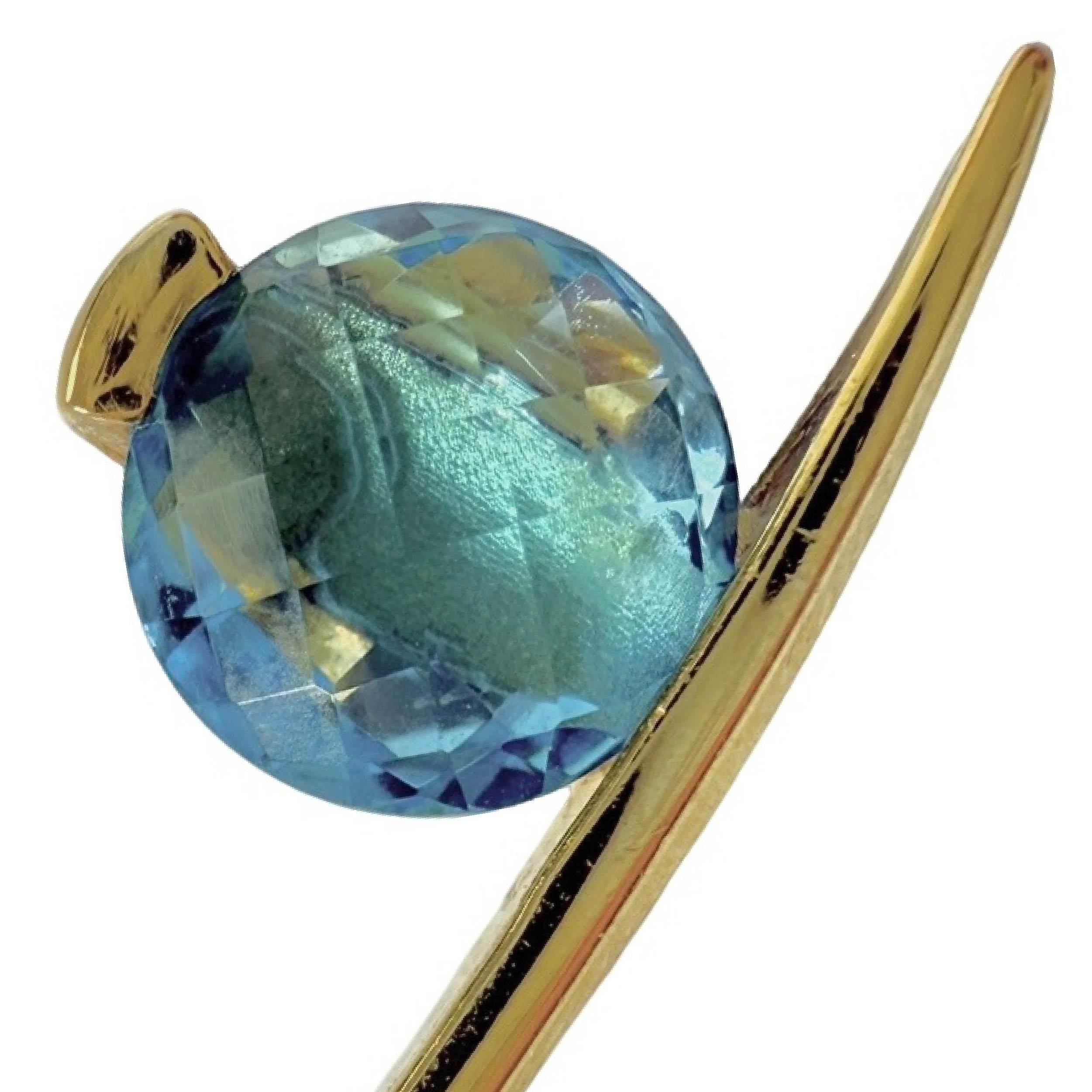 Shinecrys-blue topaz pendant