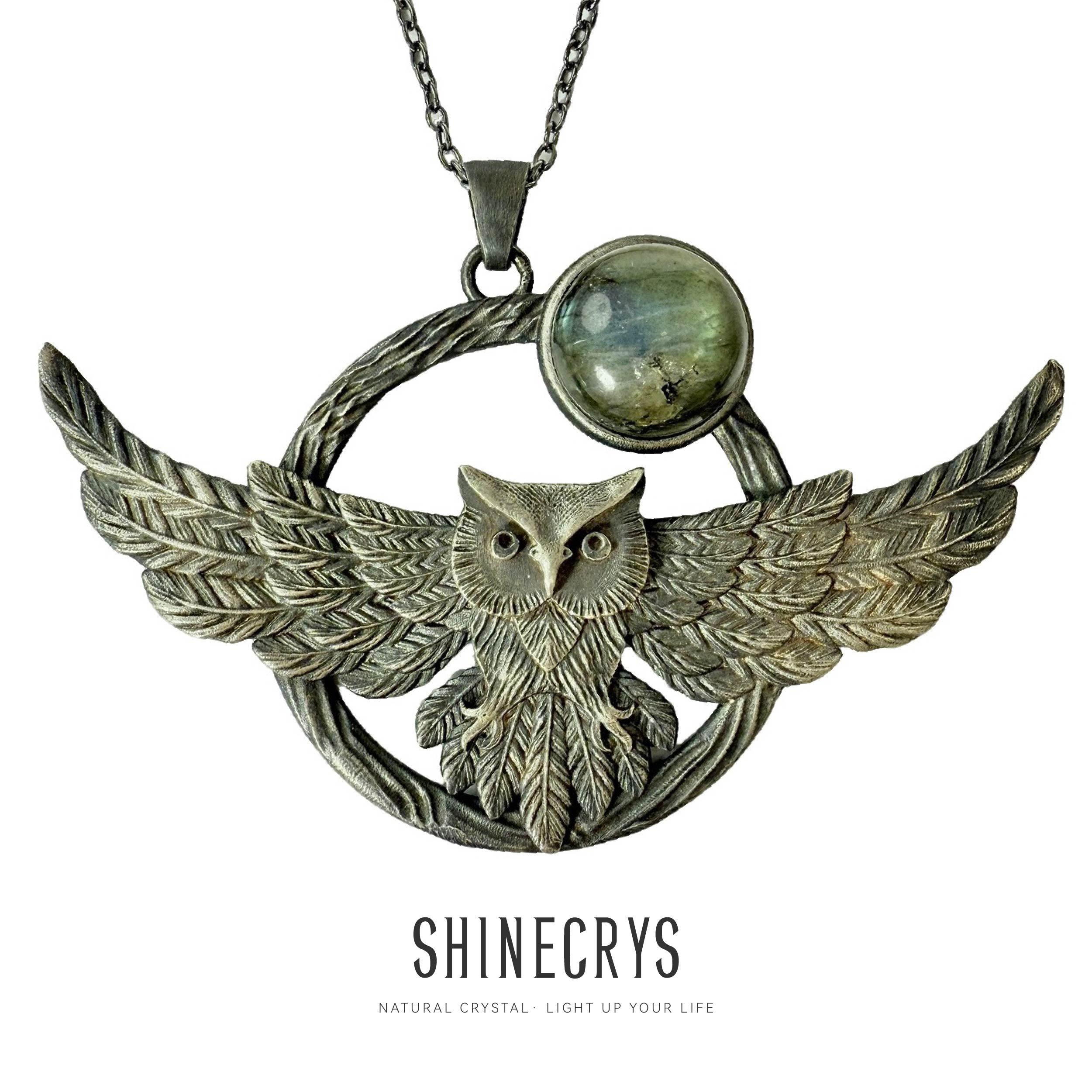 Shinecrys- labradorite  pendant