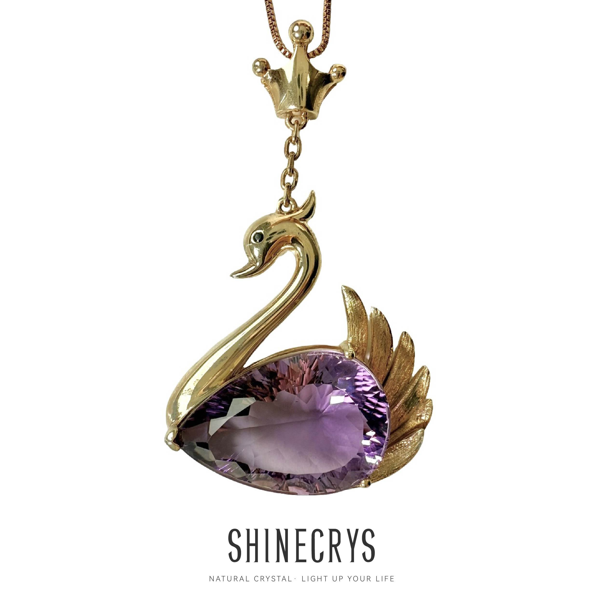 Shinecrys- amethyst pendant