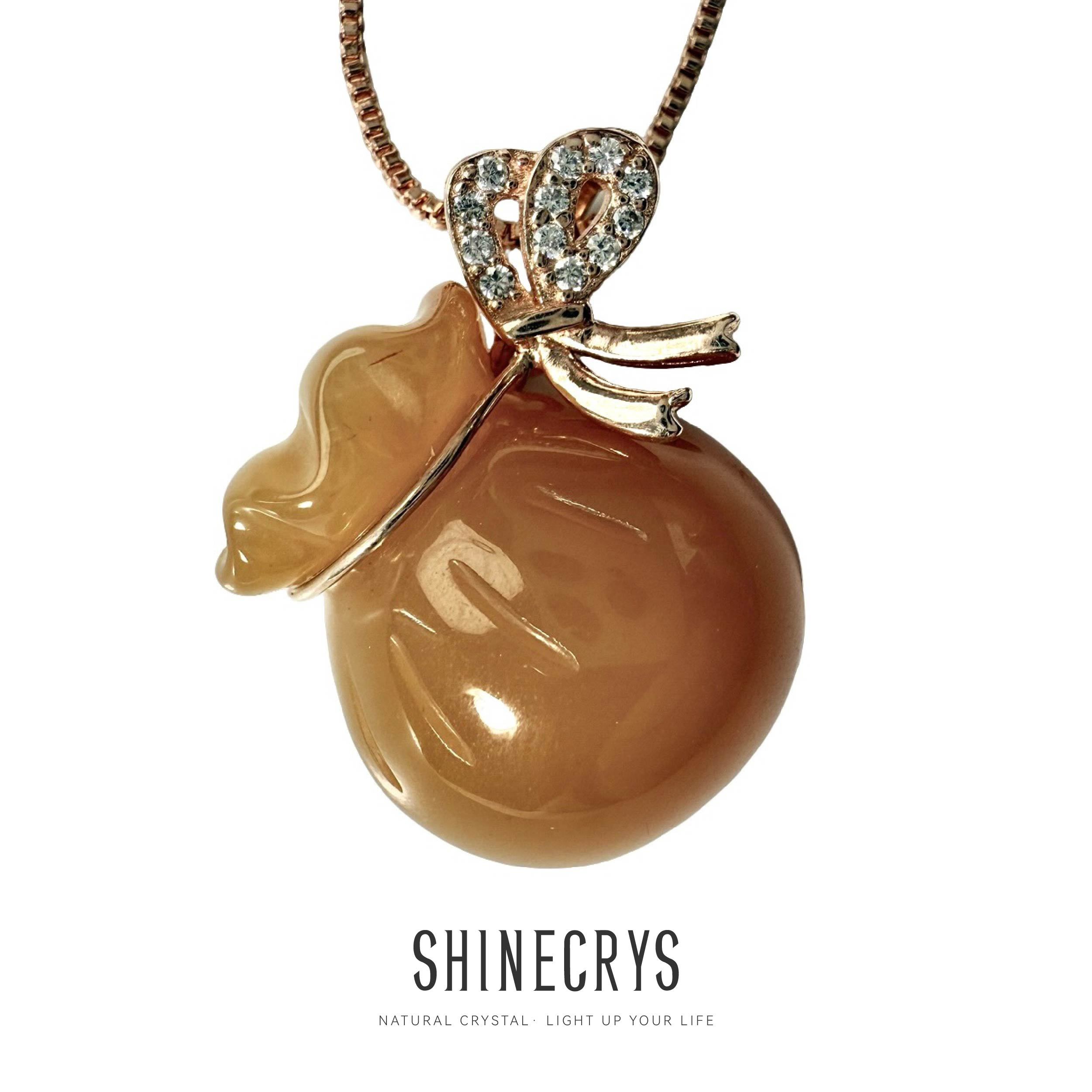 Shinecrys- red quartz pendant