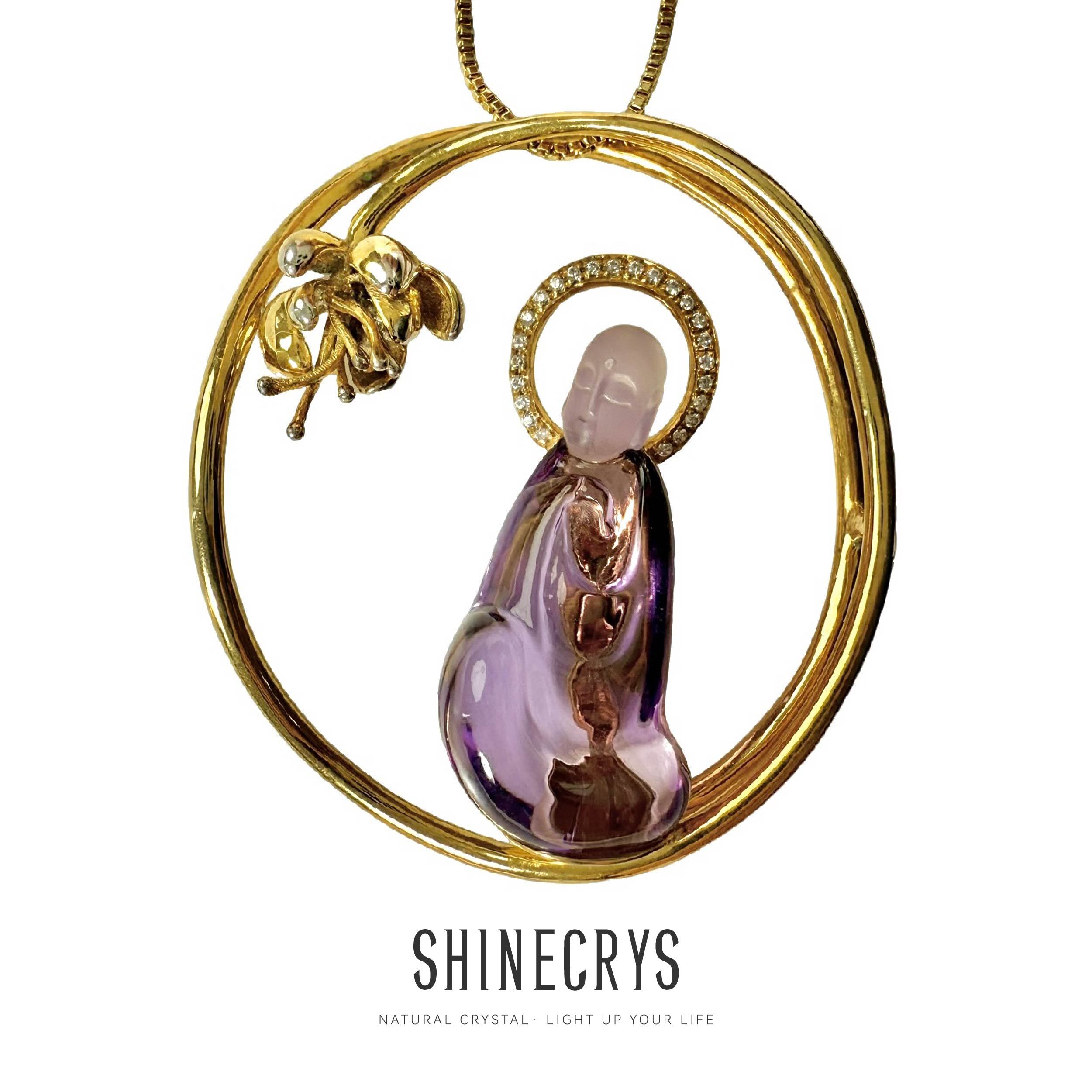 Shinecrys- amethyst pendant