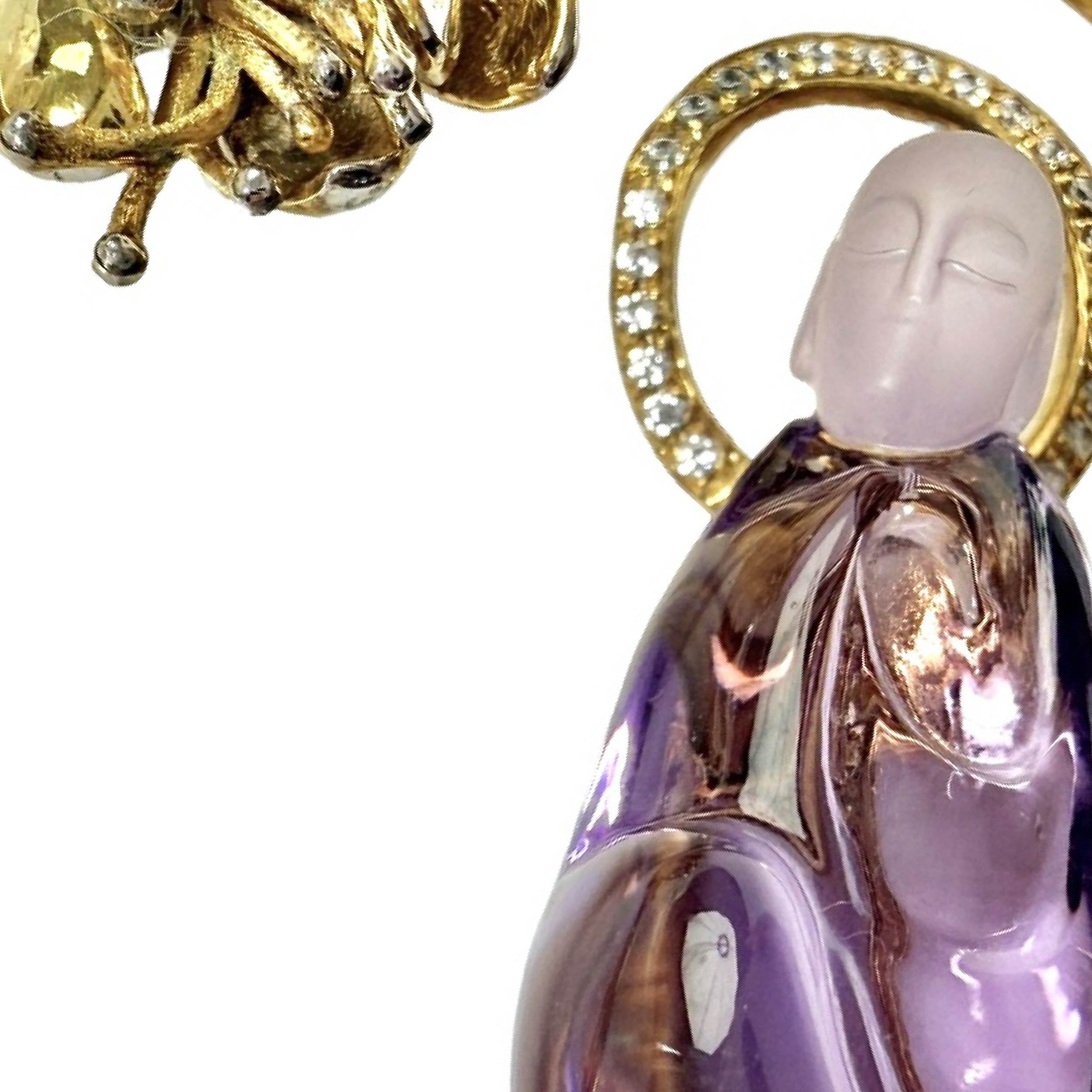 Shinecrys- amethyst pendant