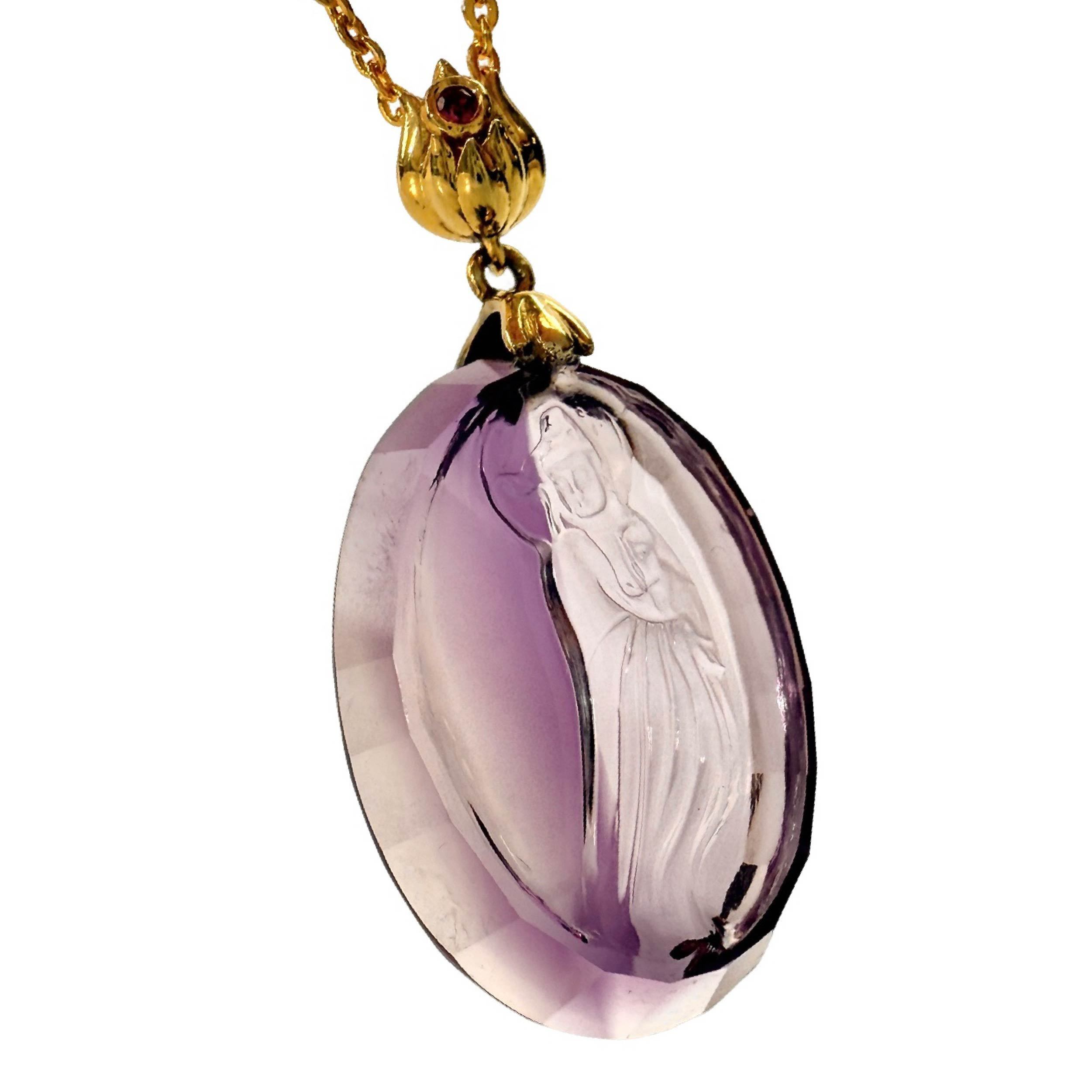 Shinecrys- amethyst pendant