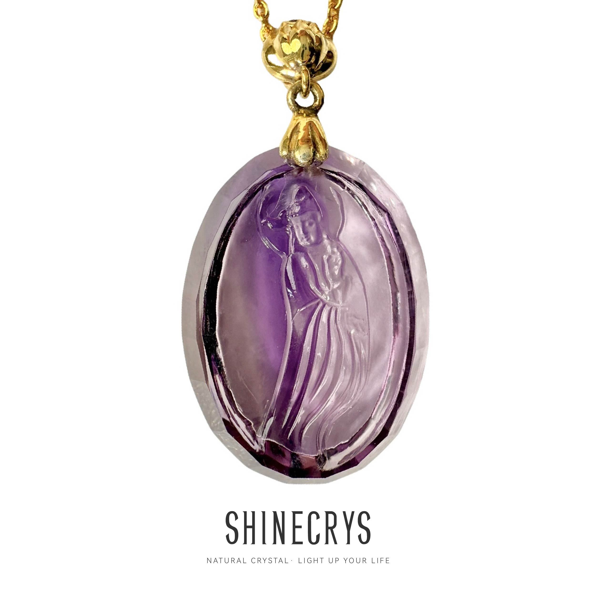 Shinecrys- amethyst pendant