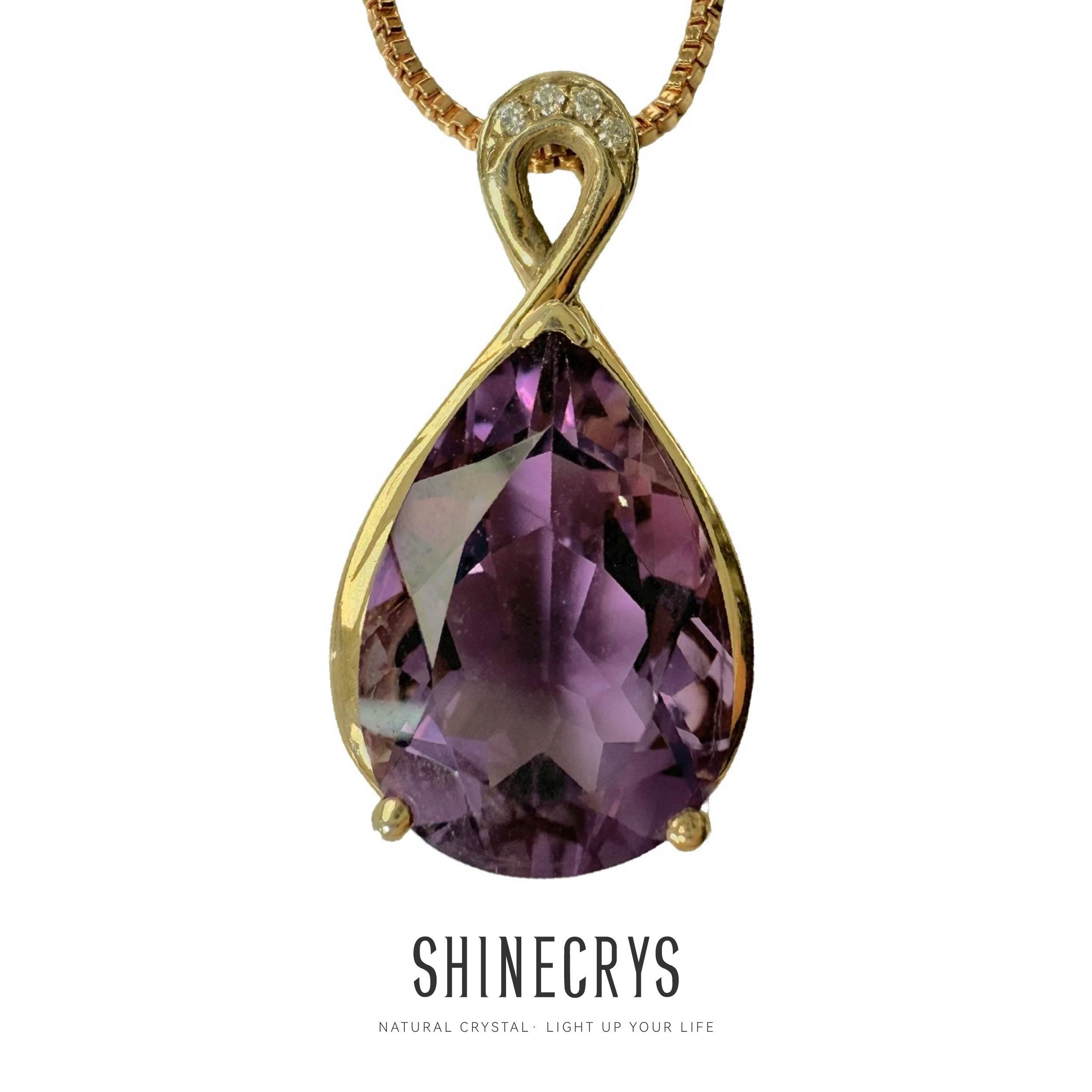Shinecrys- amethyst pendant
