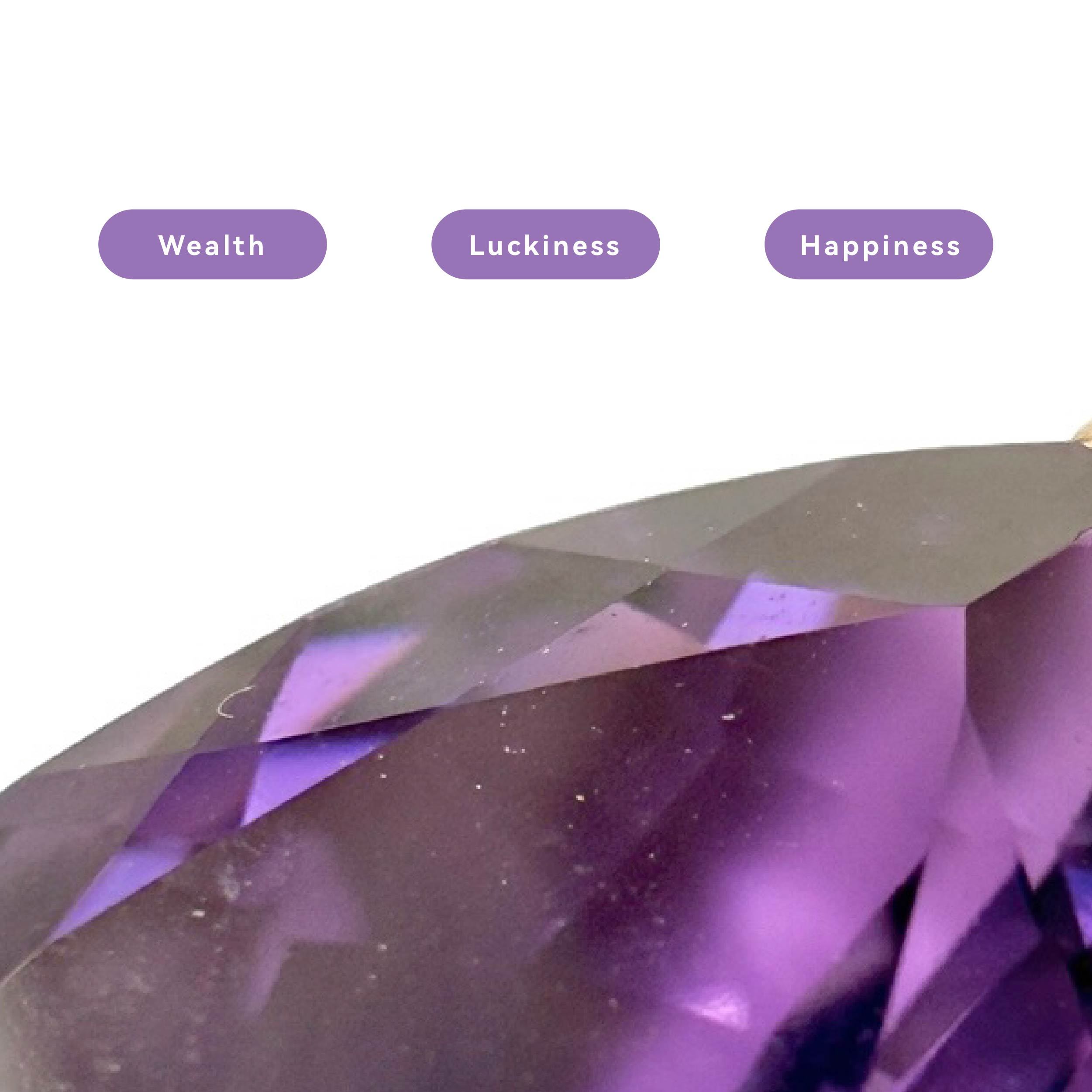 Shinecrys- amethyst pendant