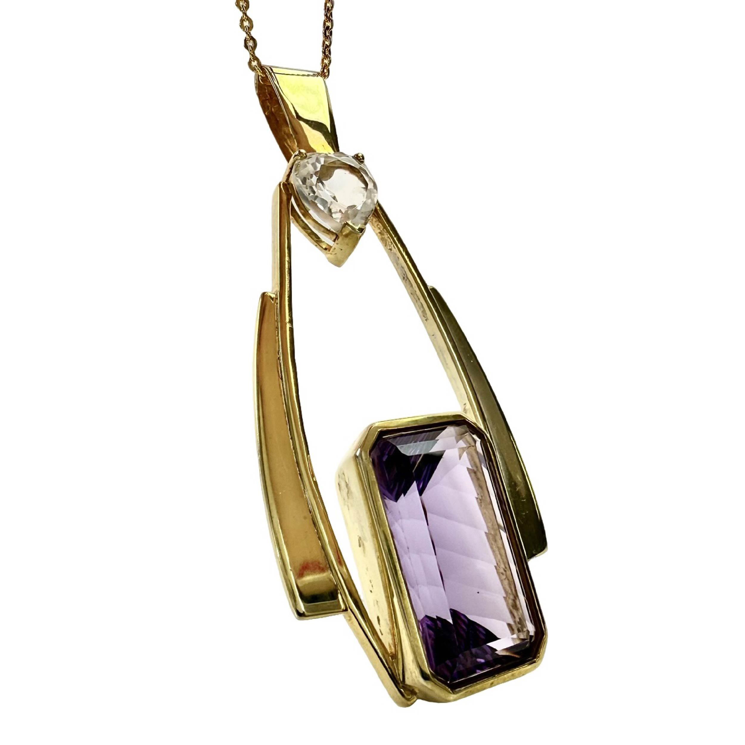 Shinecrys- amethyst pendant
