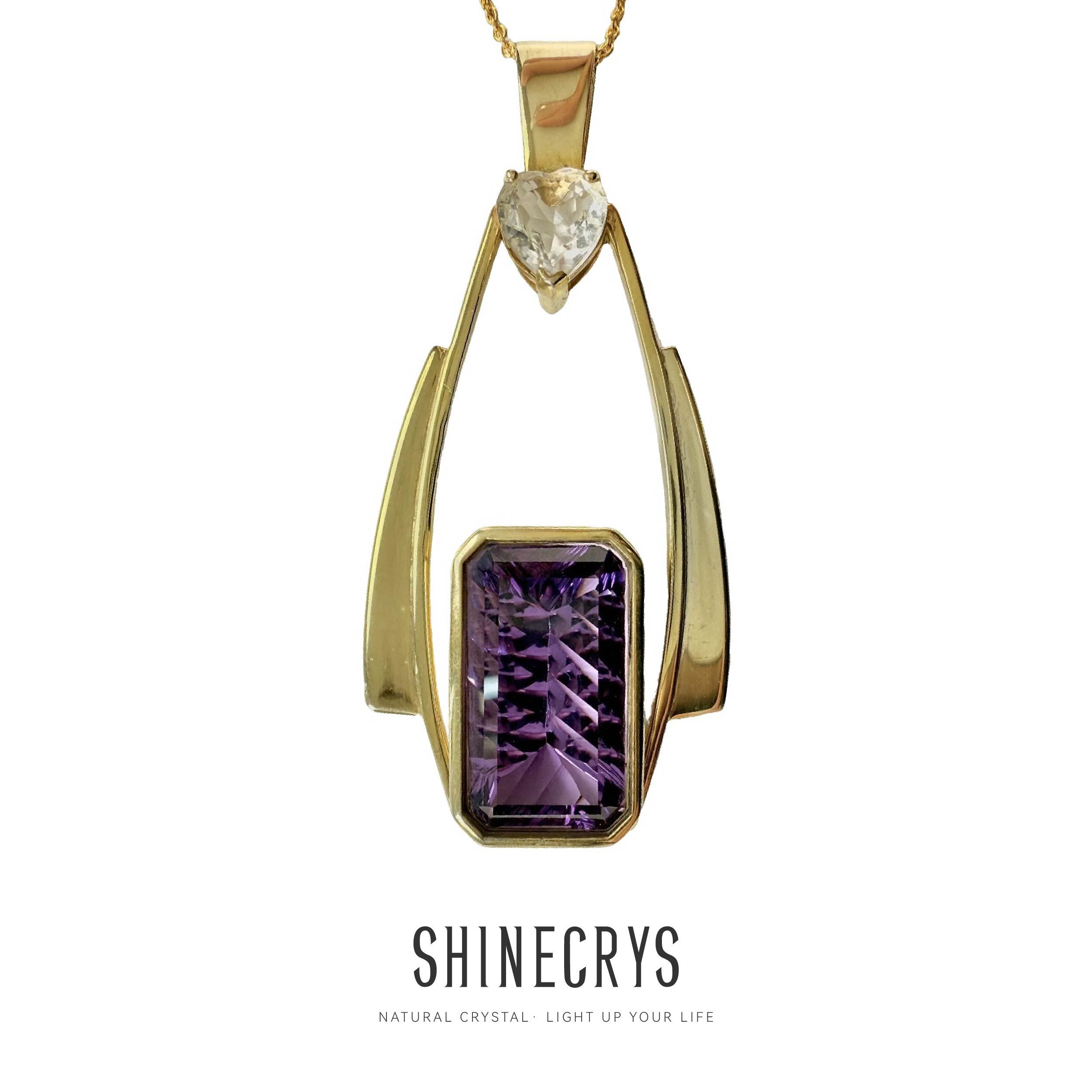 Shinecrys- amethyst pendant