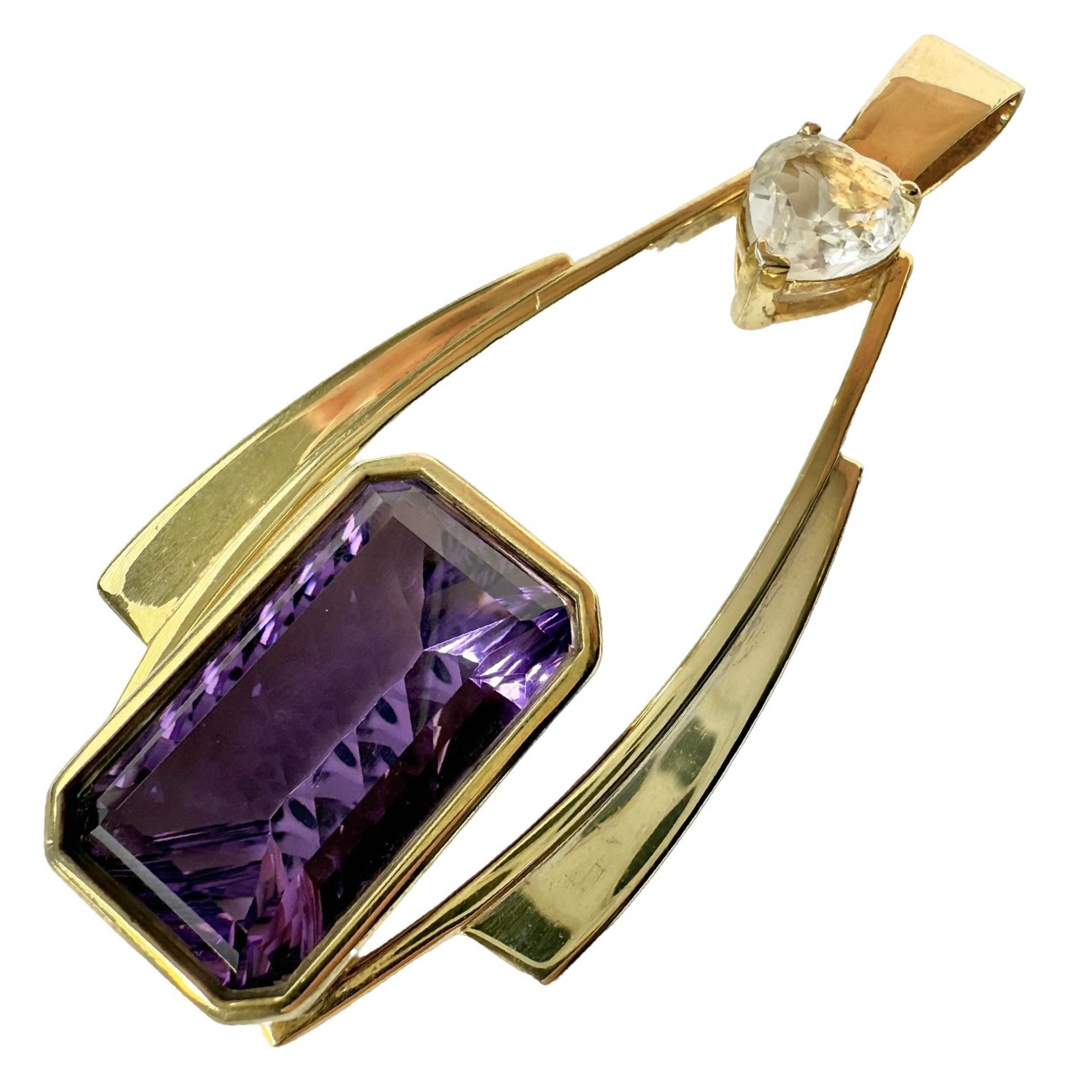 Shinecrys- amethyst pendant