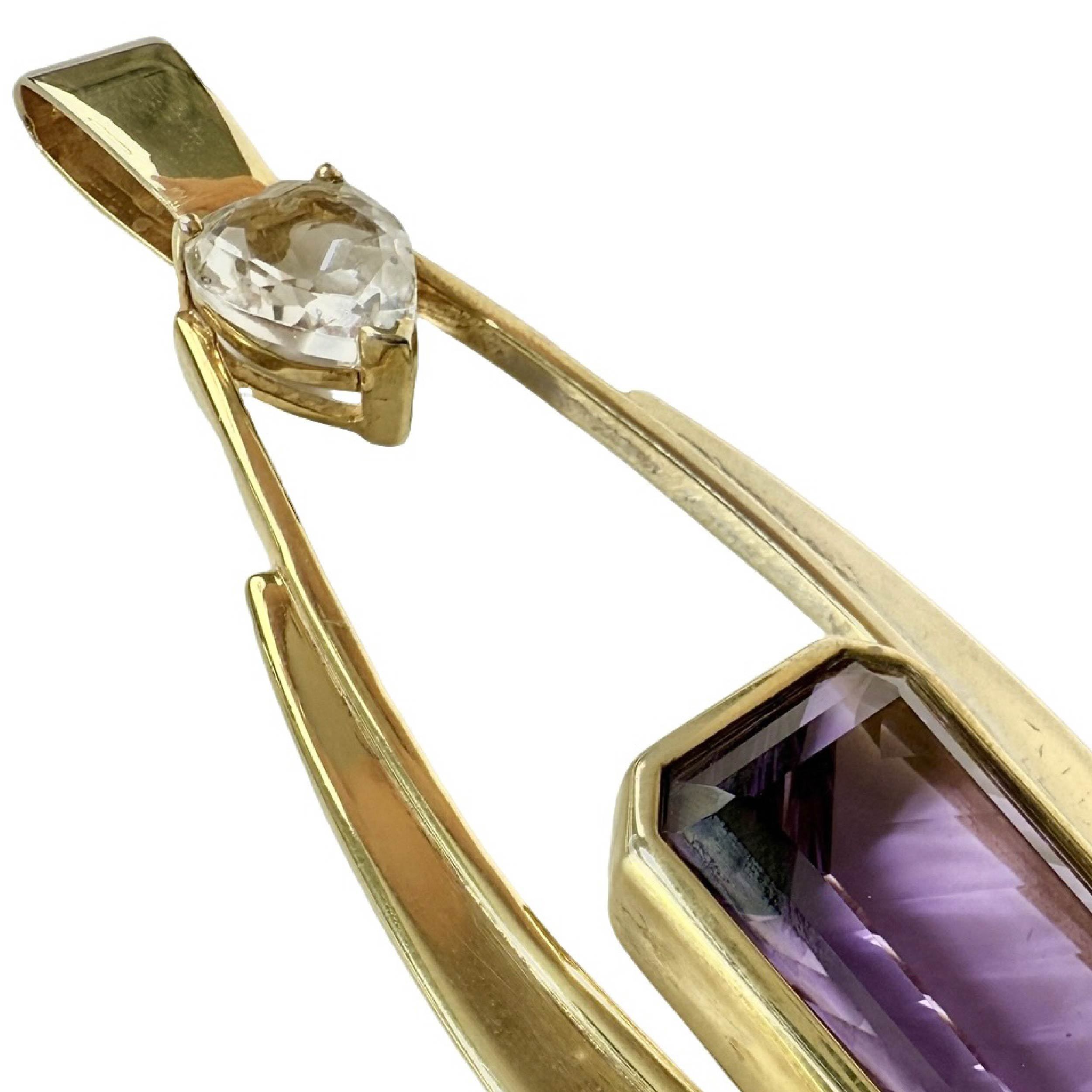 Shinecrys- amethyst pendant