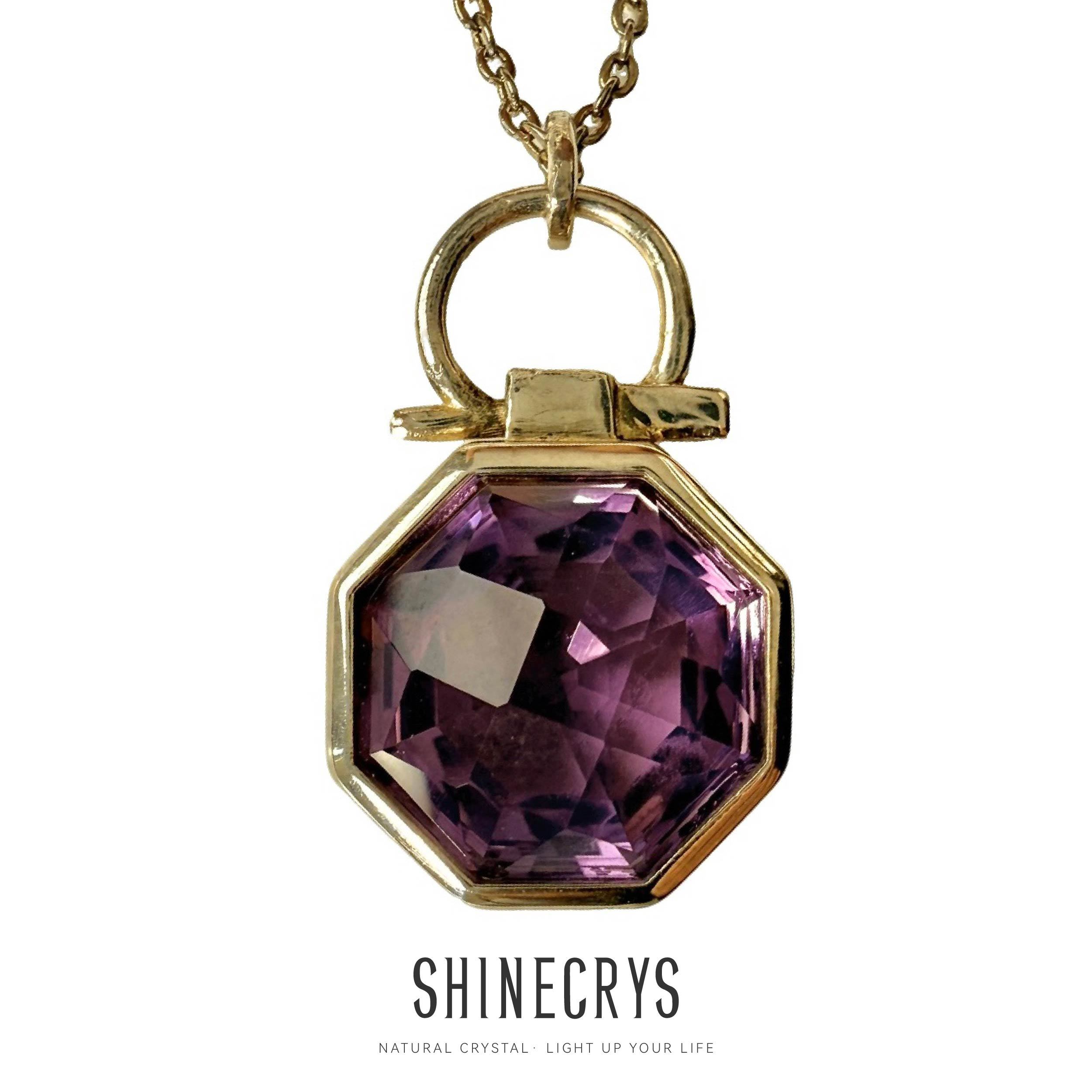 Shinecrys- amethyst pendant