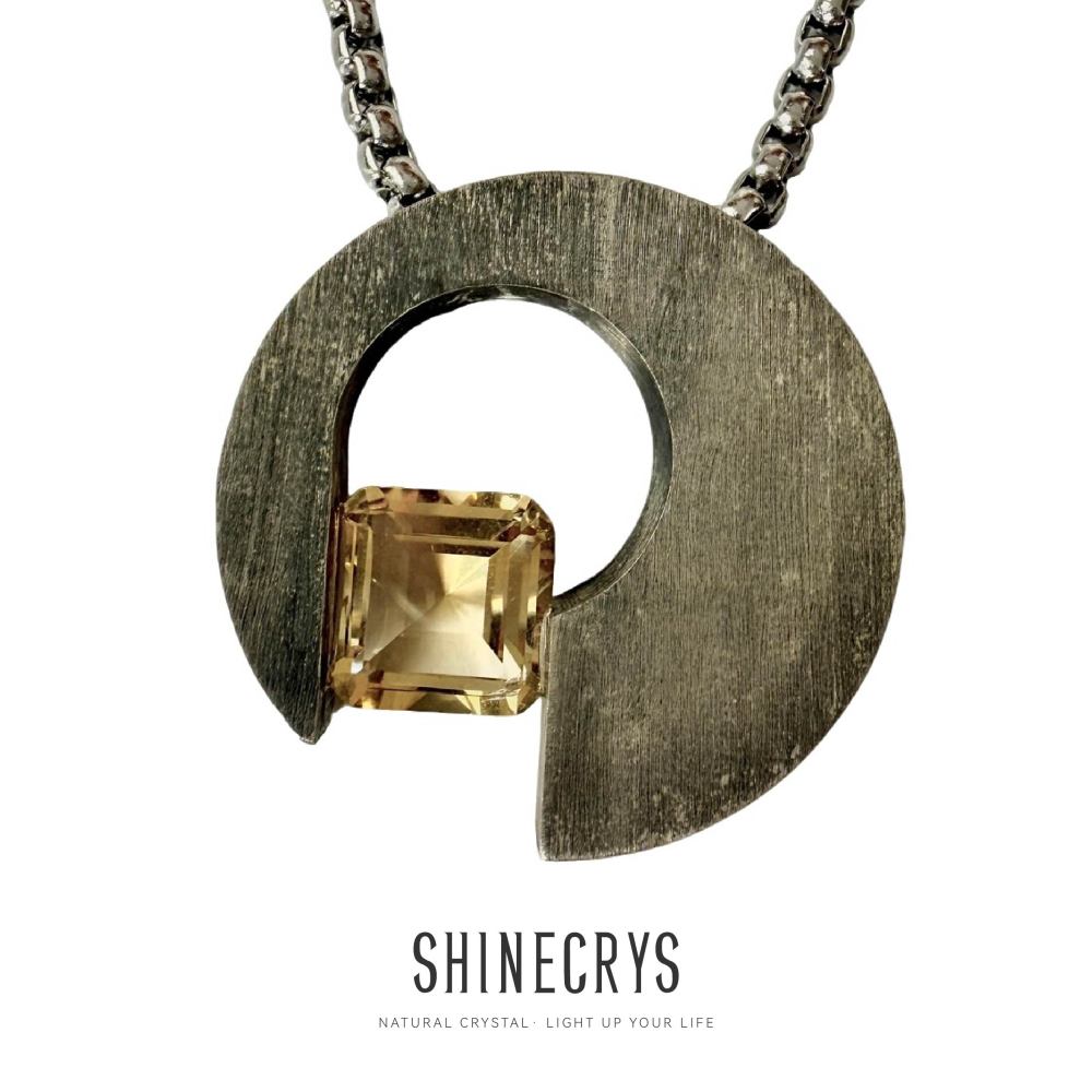 Shinecrys- citrine pendant