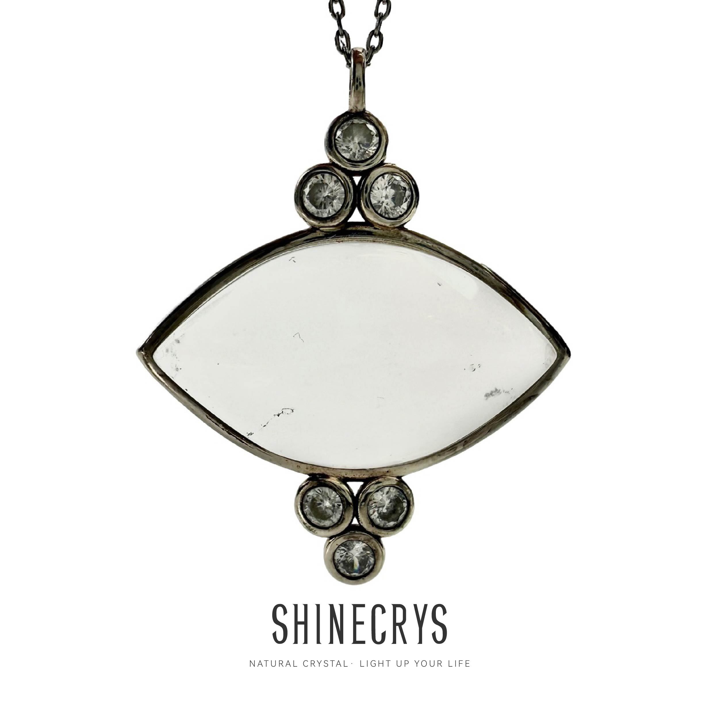 Shinecrys-clear quartz pendant