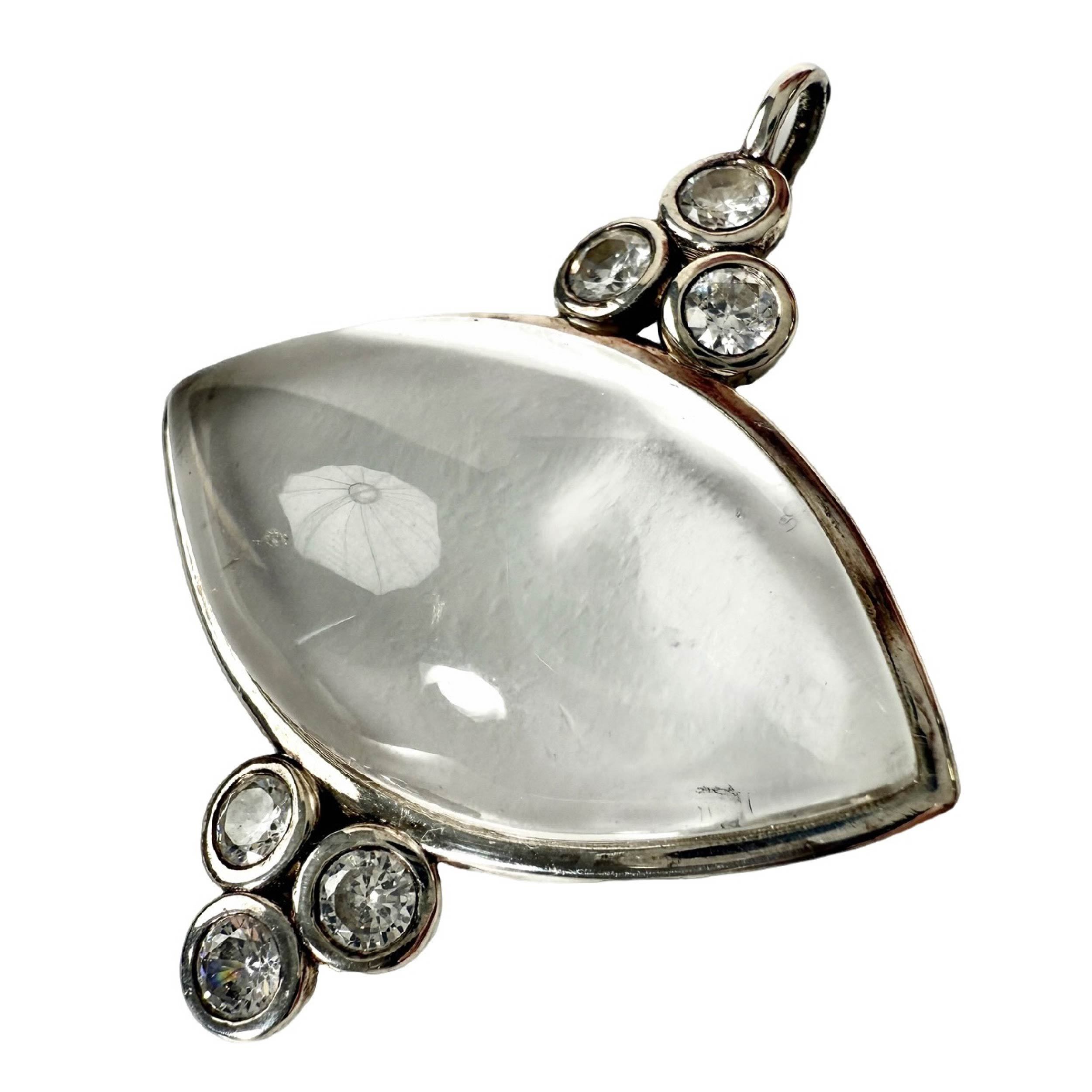 Shinecrys-clear quartz pendant