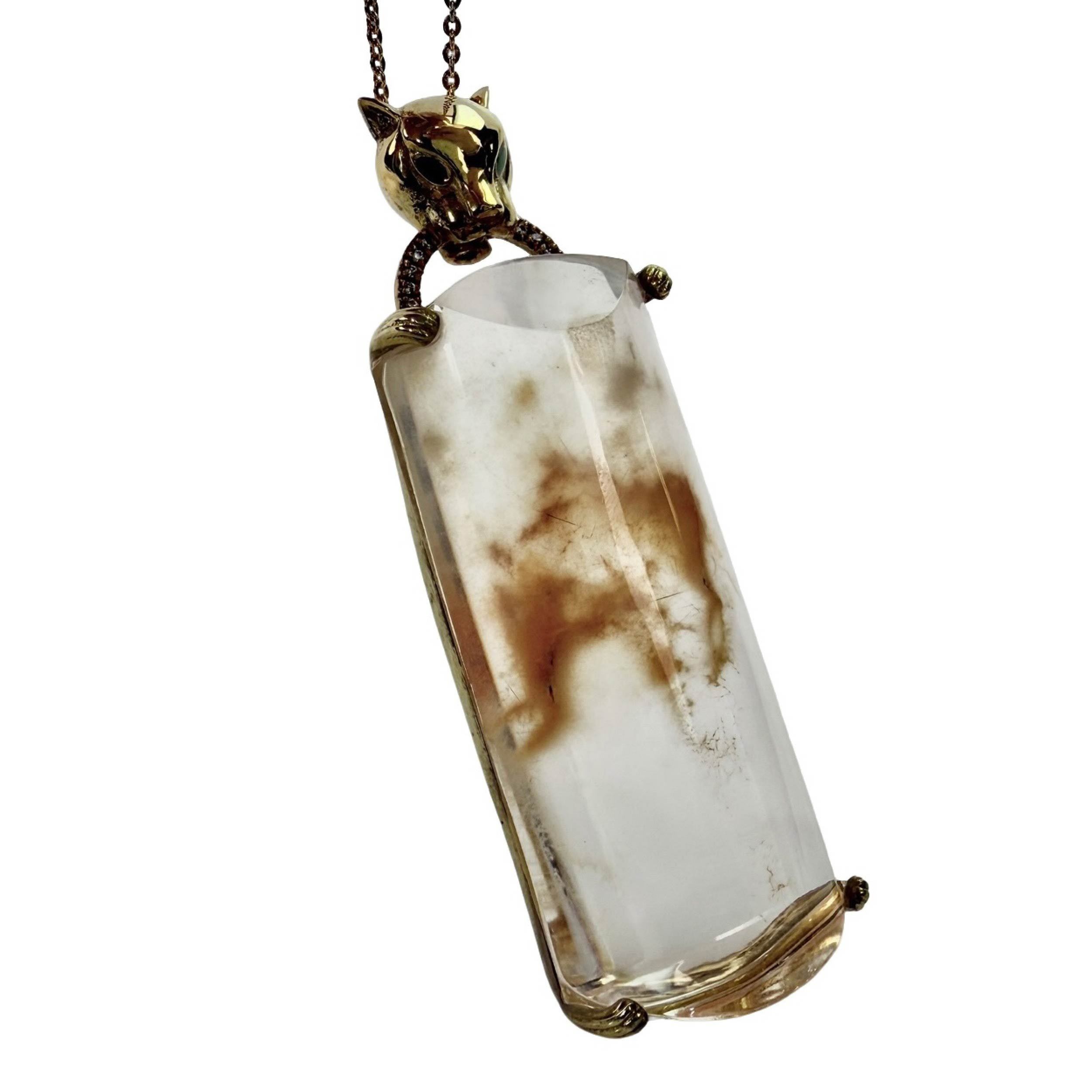 Shinecrys- Red quartz pendant