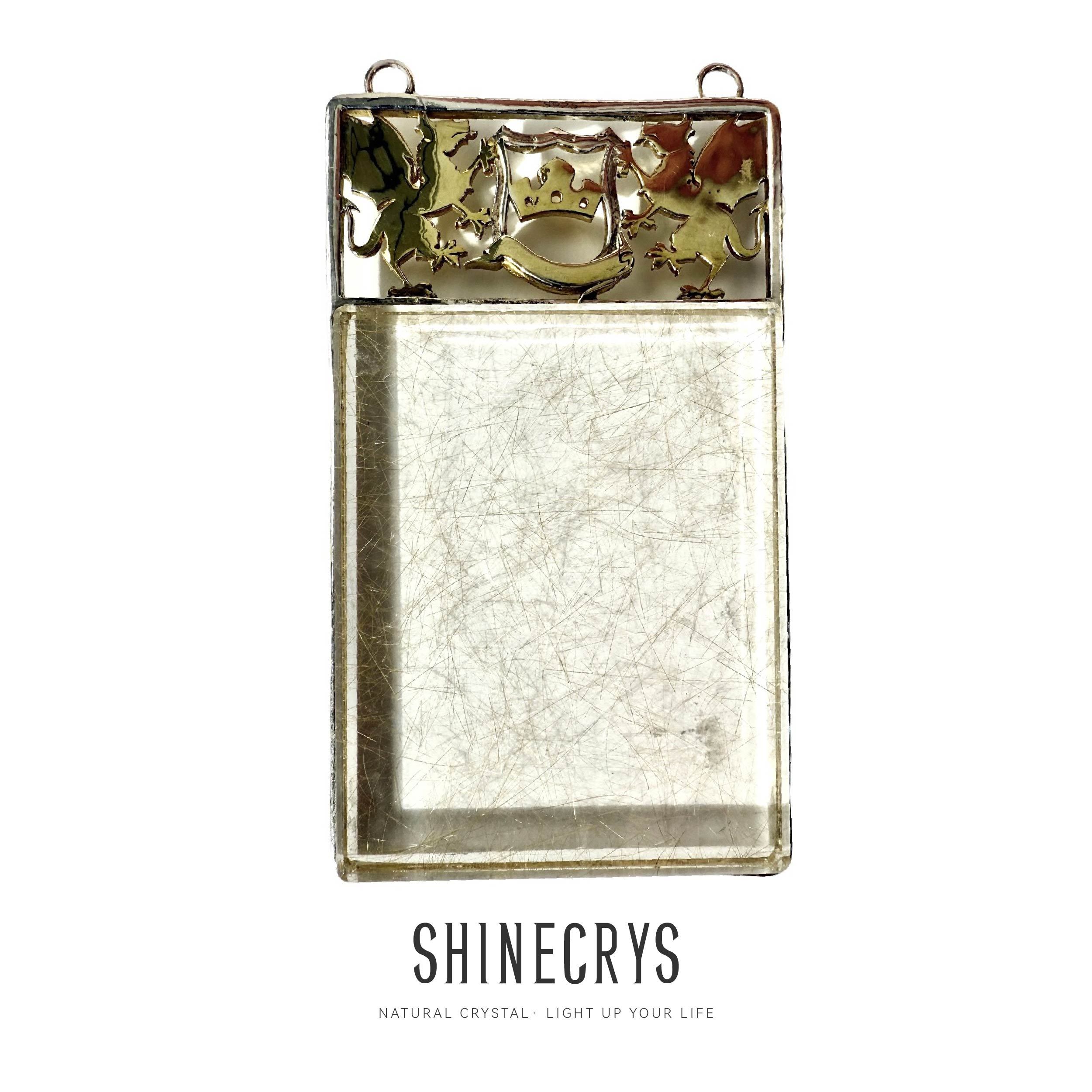 Shinecrys- Golden Rutilated Quartz  pendant