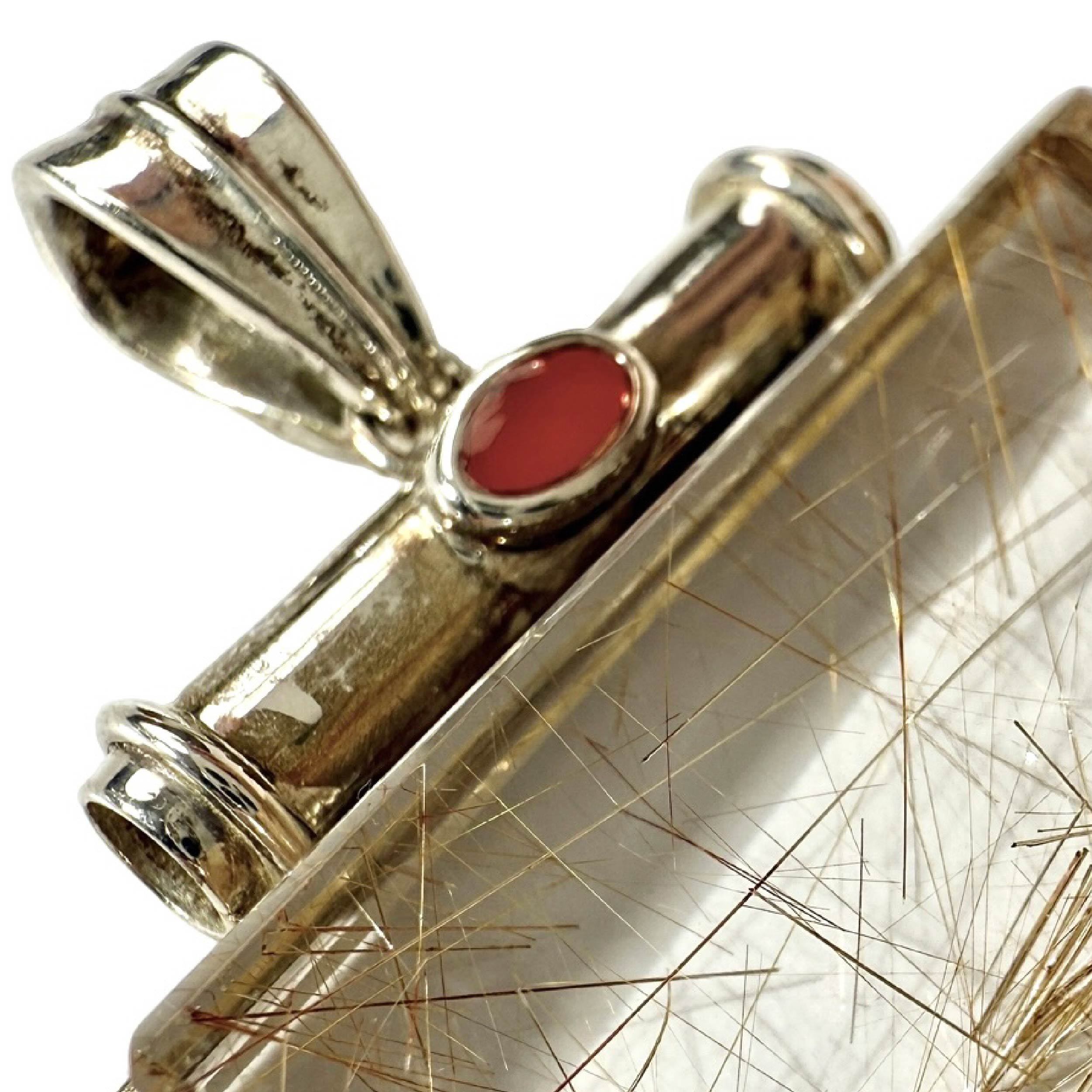 Shinecrys- Golden Rutilated Quartz  pendant