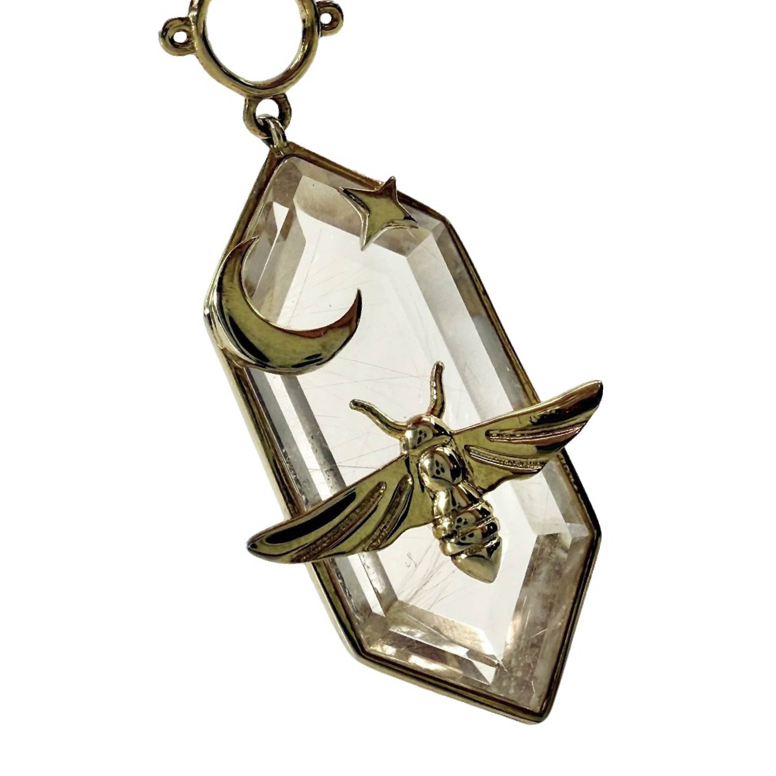 Shinecrys- Golden Rutilated Quartz  pendant