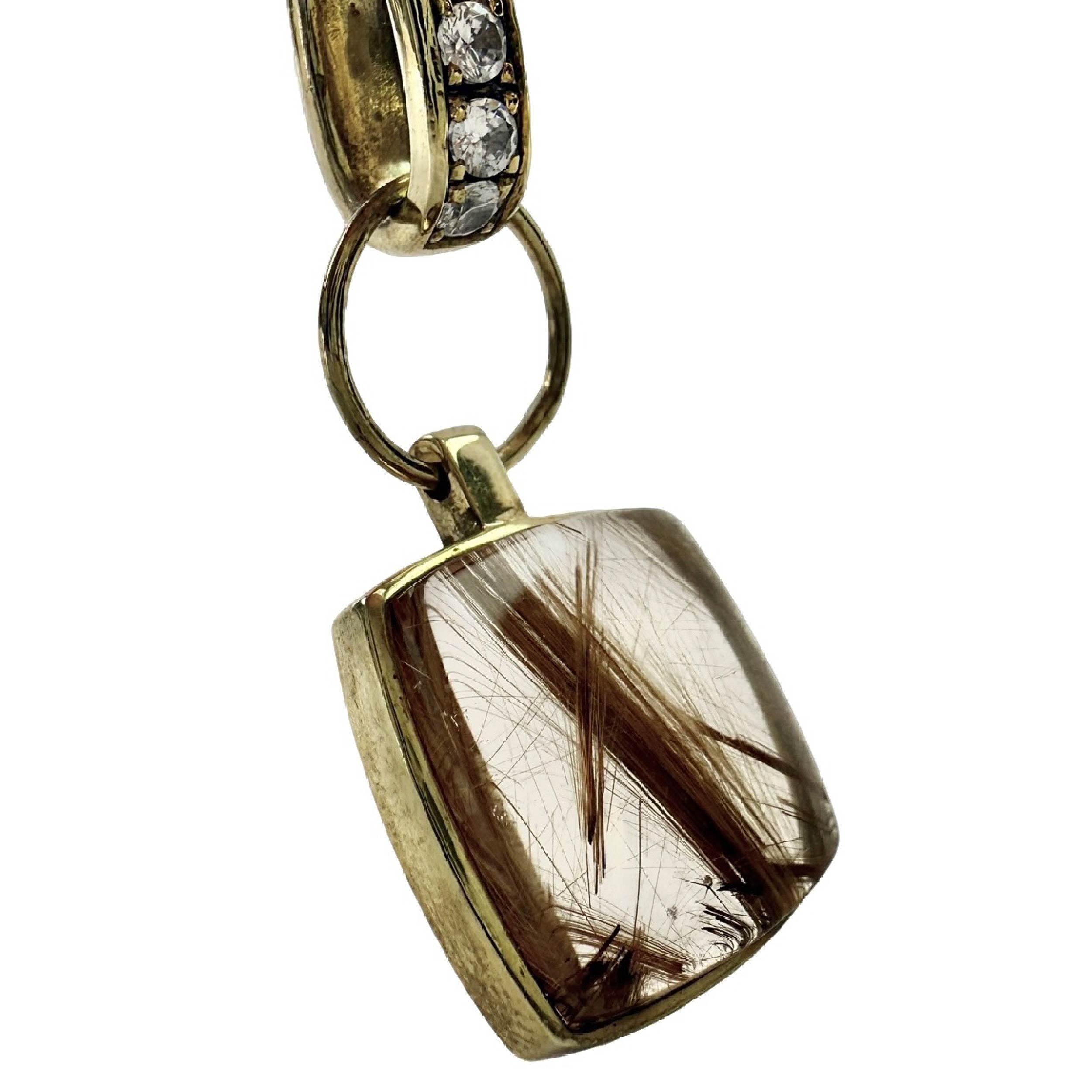 Shinecrys- Golden Rutilated Quartz  pendant