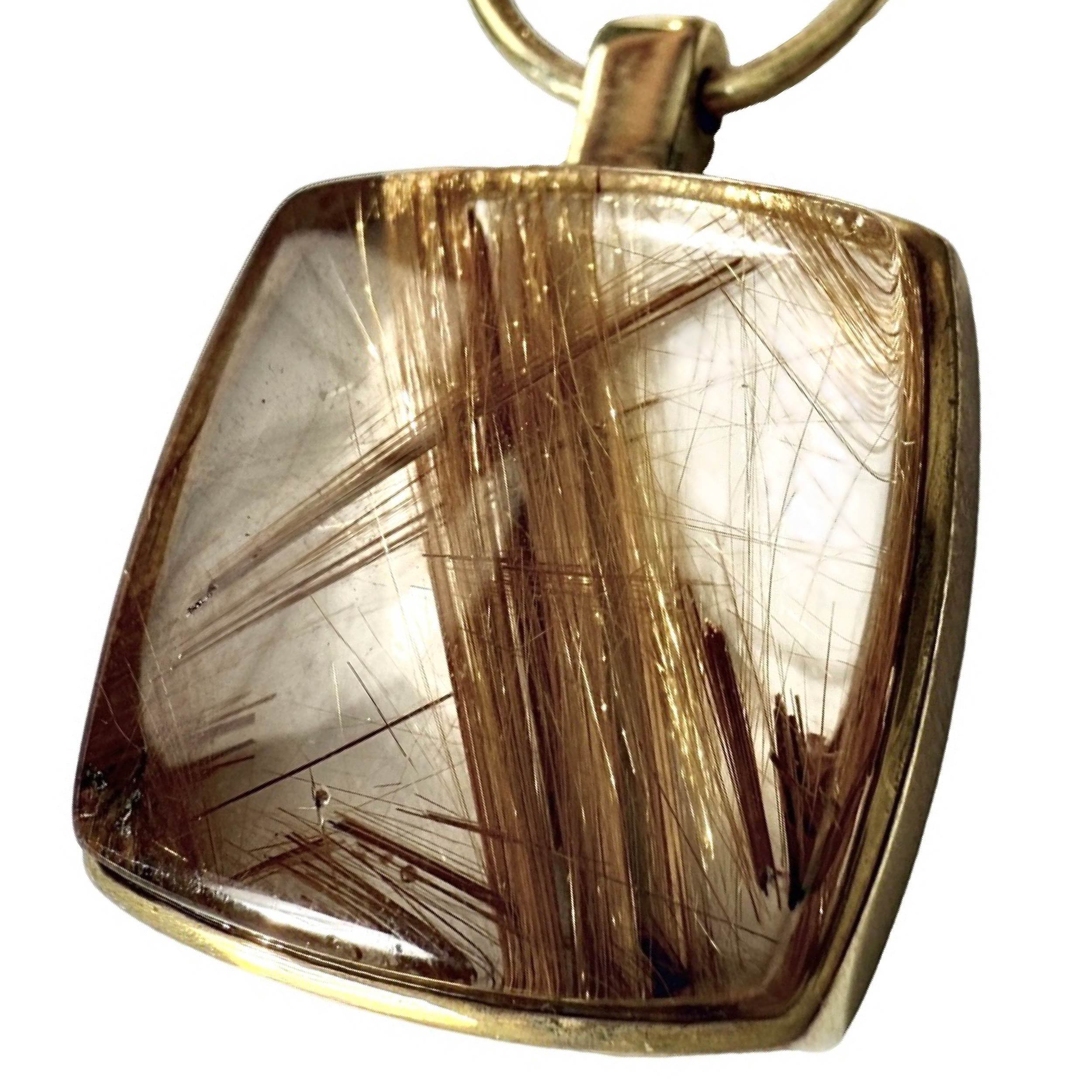 Shinecrys- Golden Rutilated Quartz  pendant