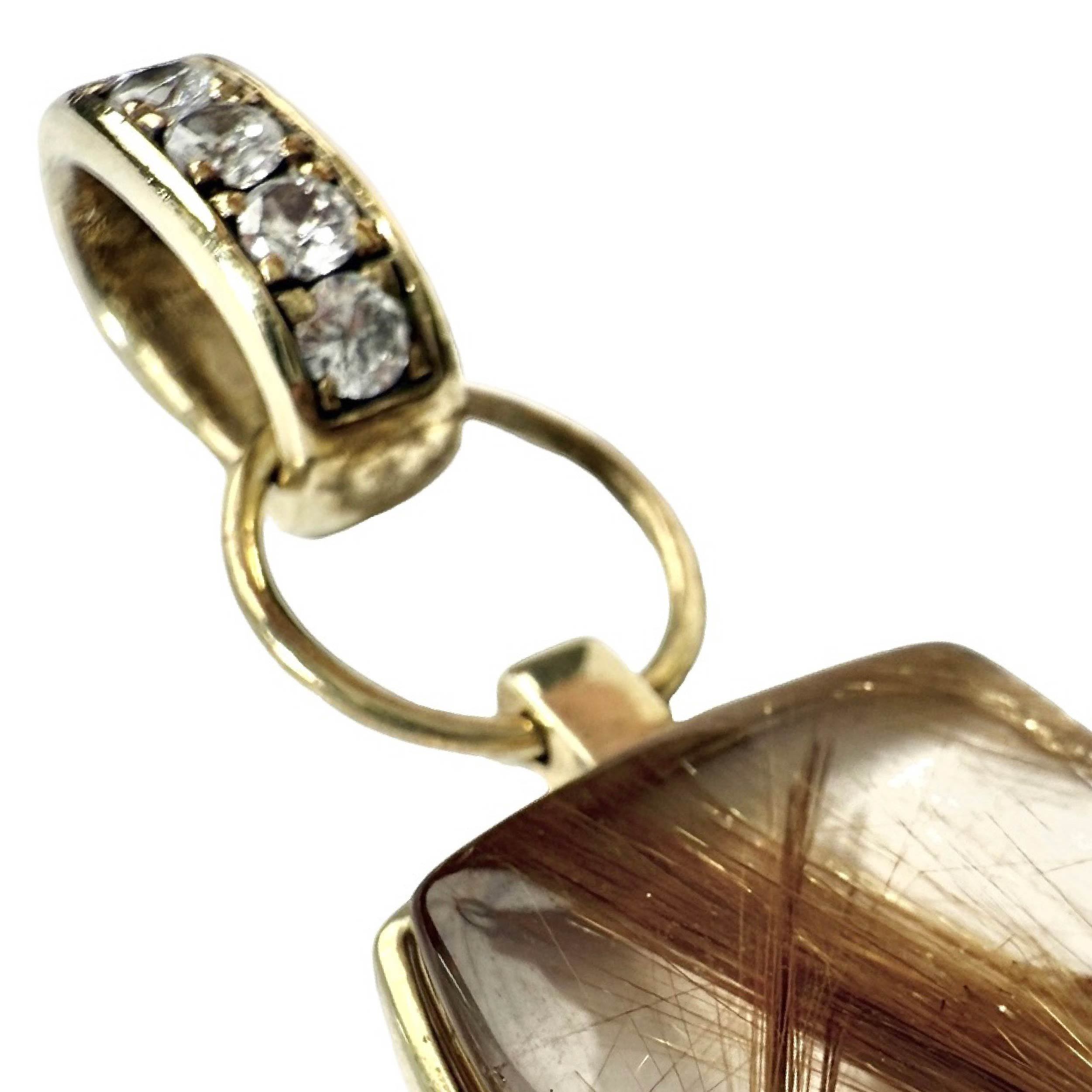 Shinecrys- Golden Rutilated Quartz  pendant