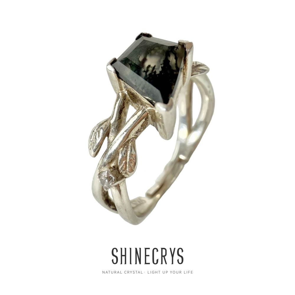 Shinecrys- Aquatic Agate ring
