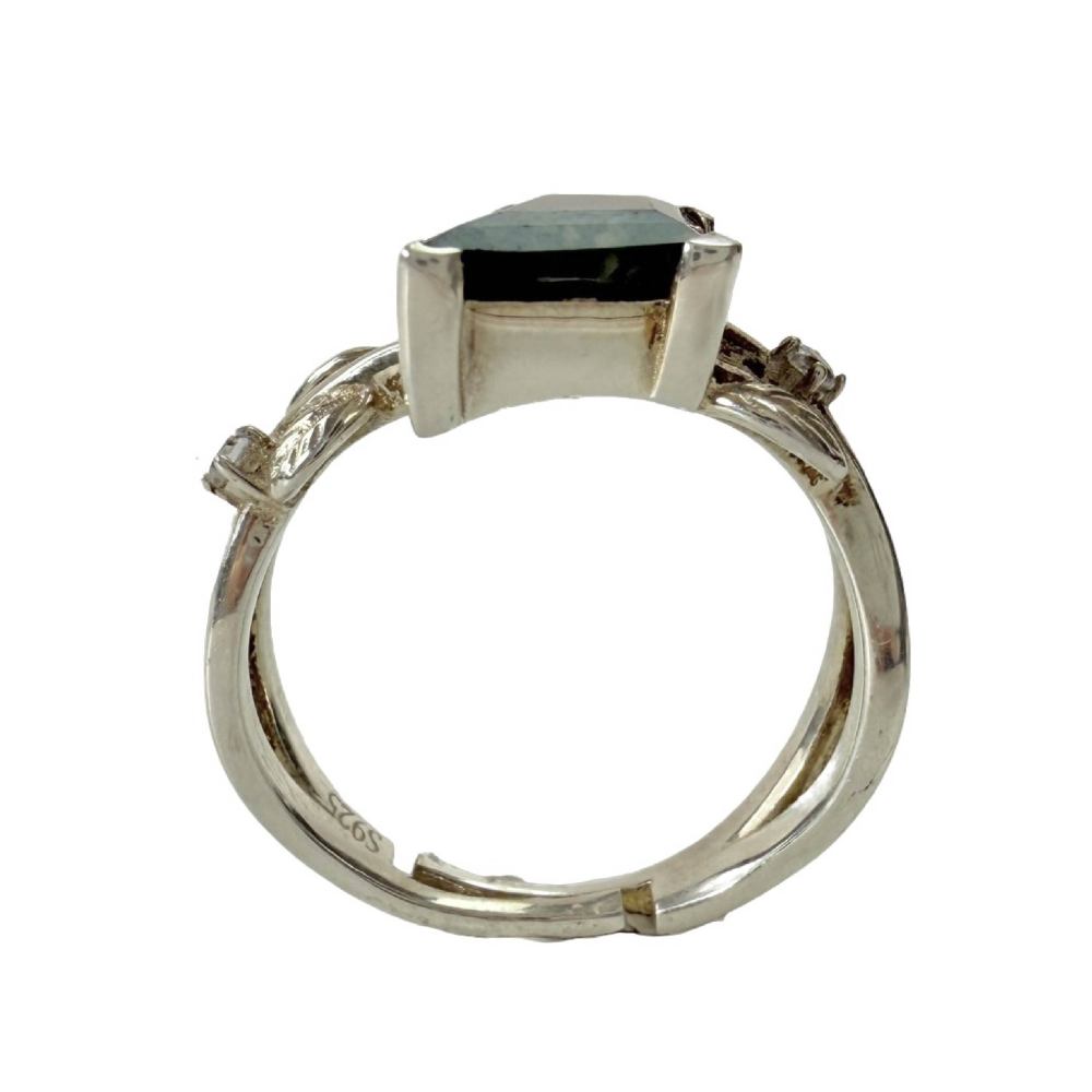 Shinecrys- Aquatic Agate ring