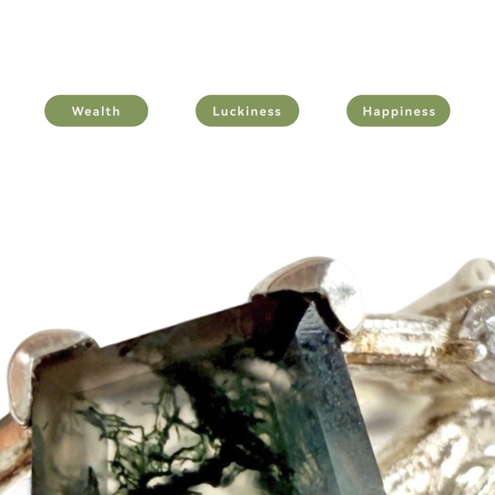 Shinecrys- Aquatic Agate ring