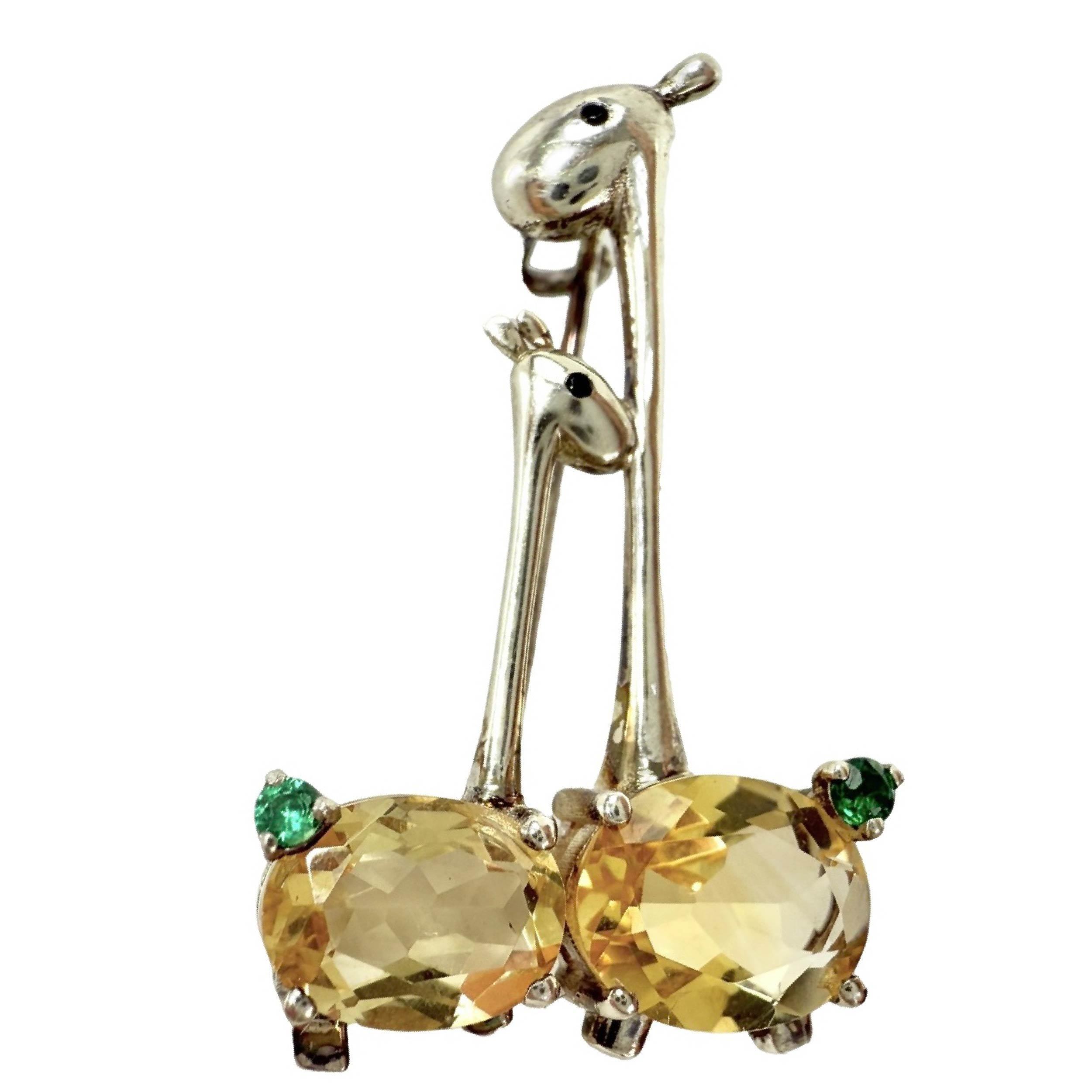 Shinecrys-  Citrtine brooch
