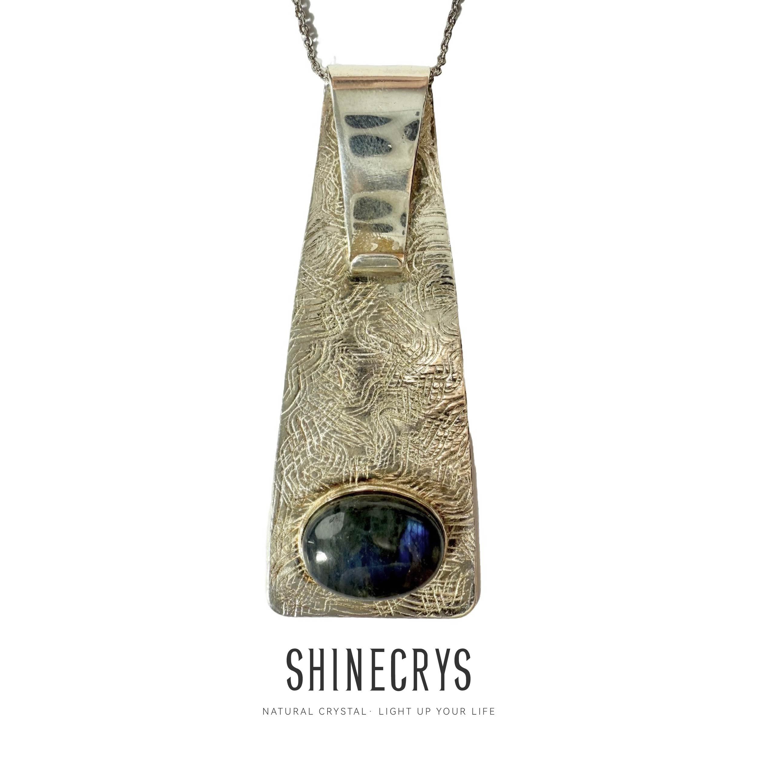 Shinecrys-  labradorite pendant