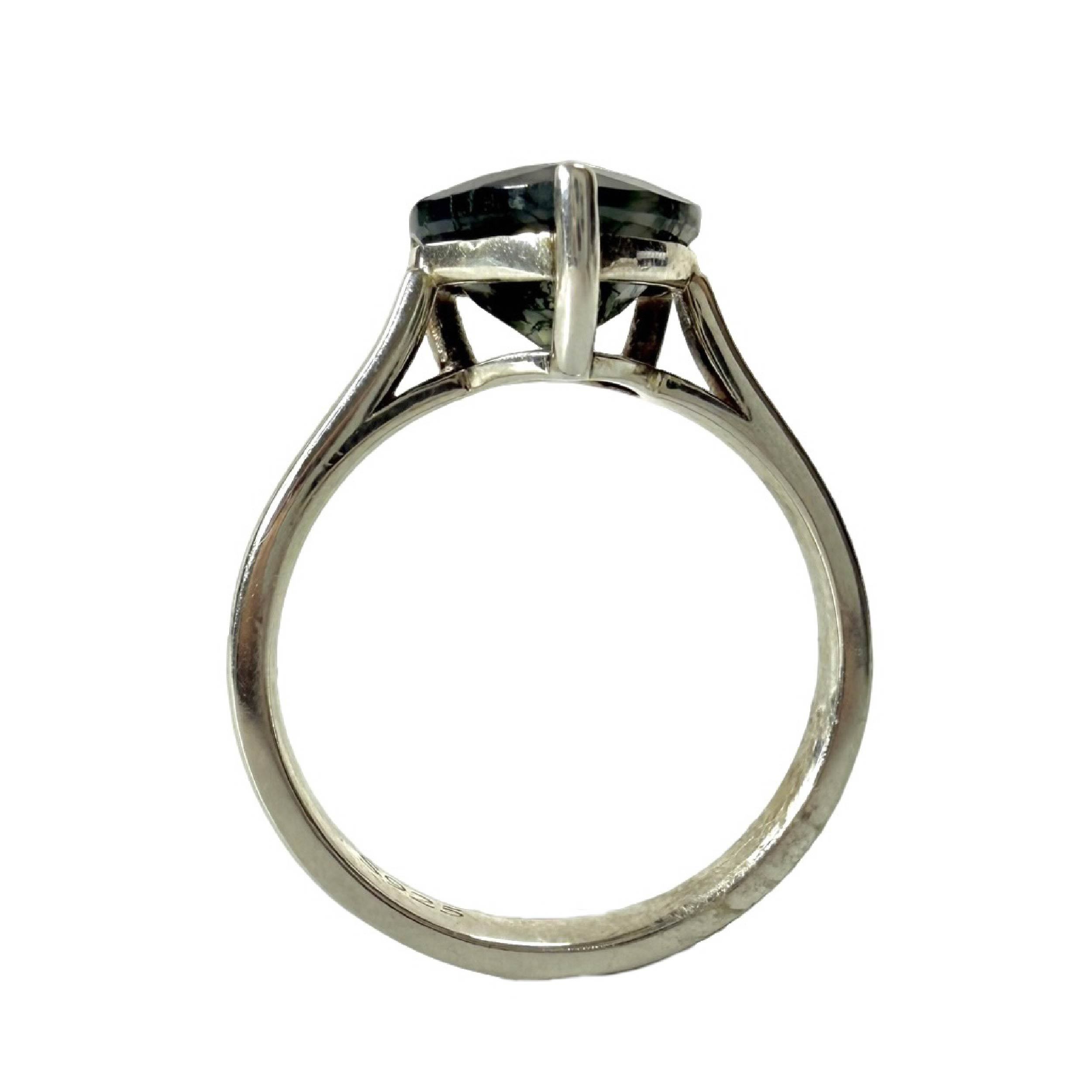 Shinecrys- Aquatic Agate ring