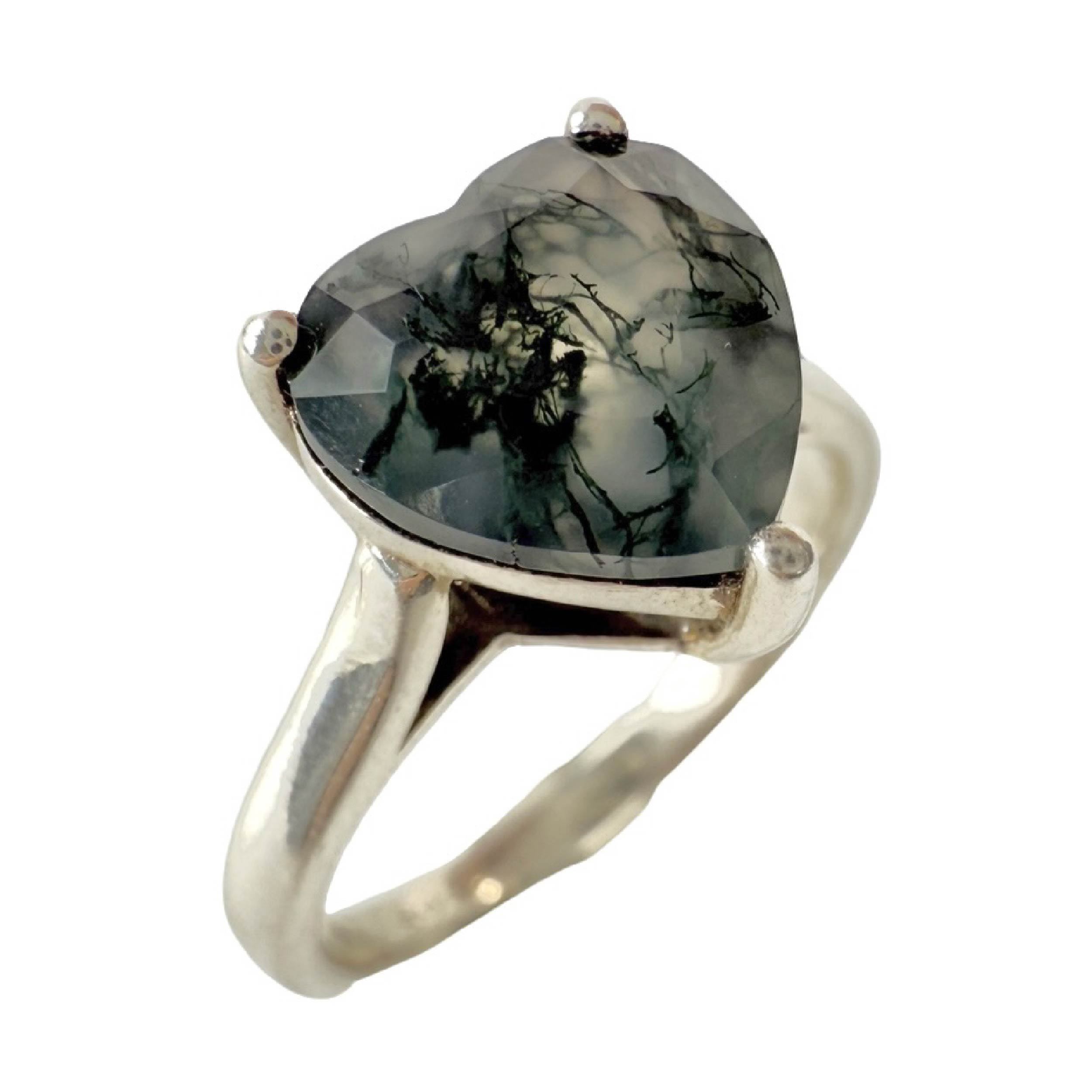 Shinecrys- Aquatic Agate ring