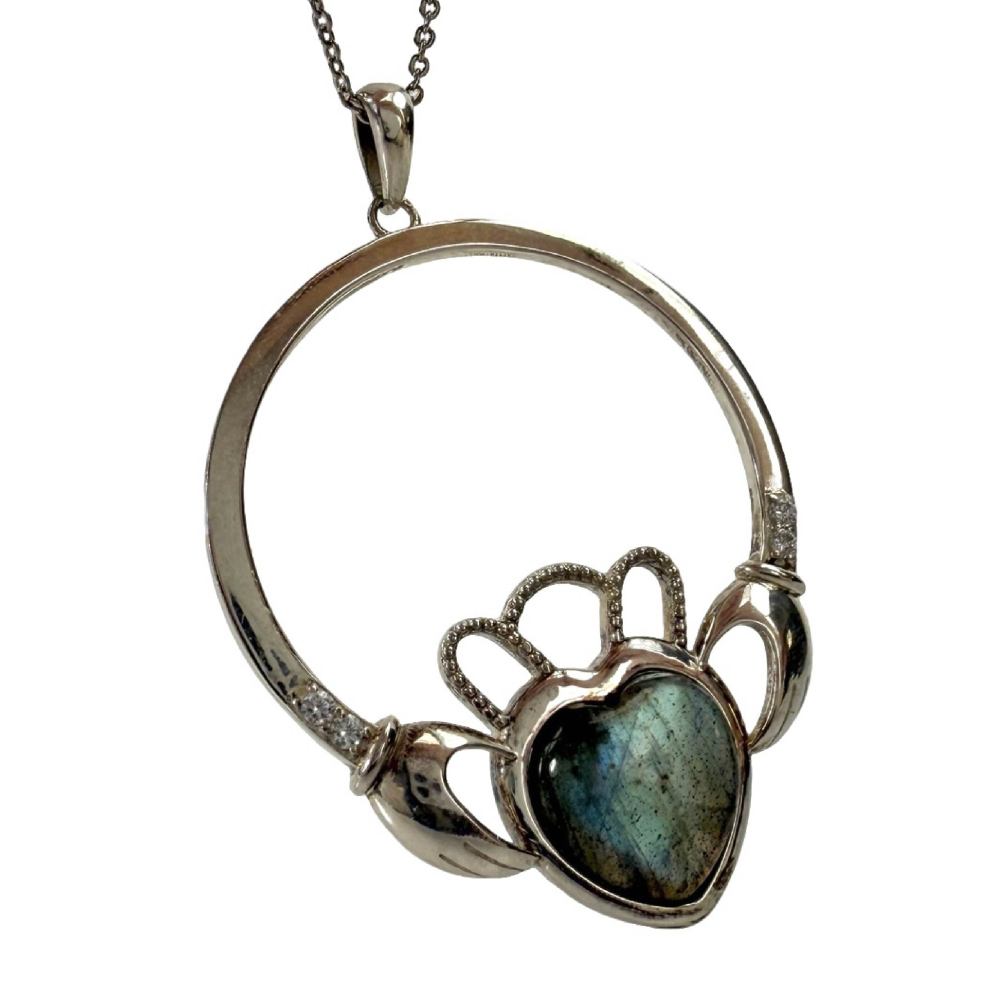 Shinecrys- labradorite  pendant