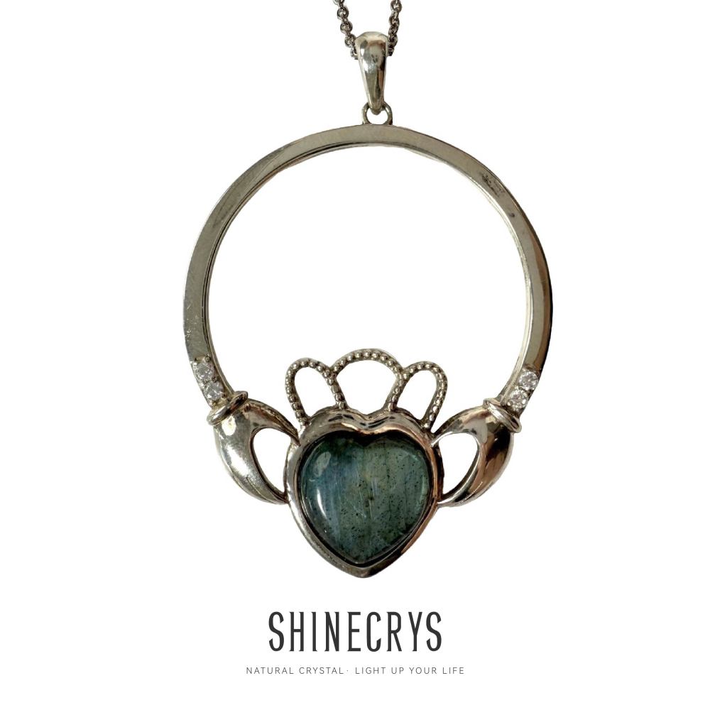 Shinecrys- labradorite  pendant